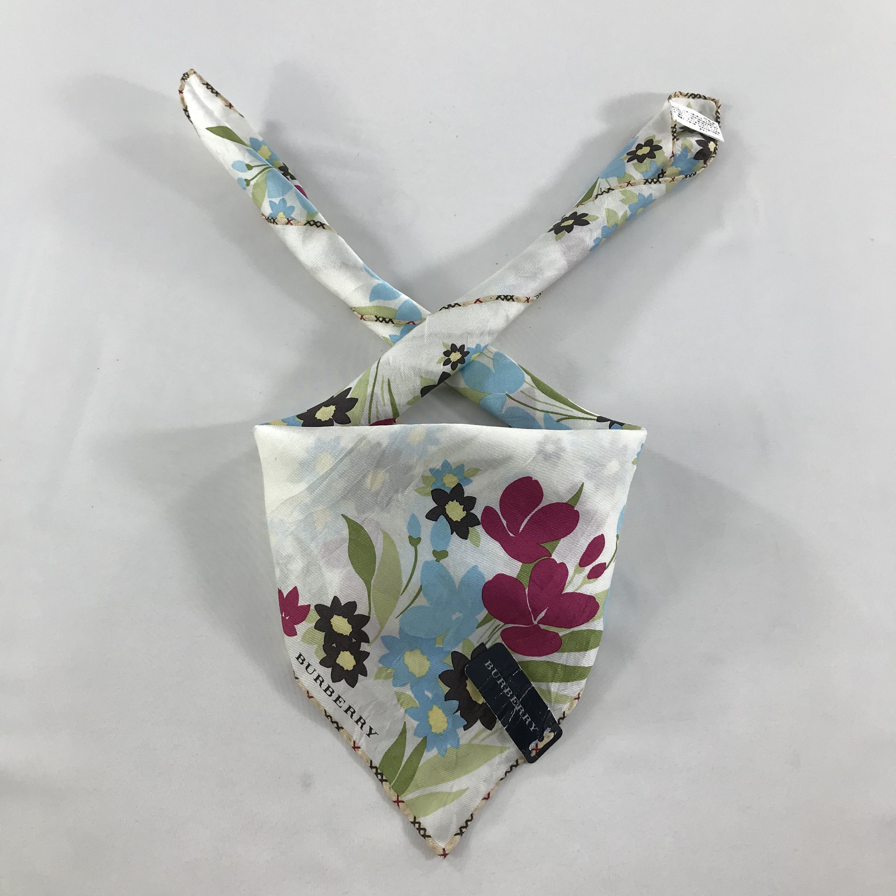Burberry × Vintage Burberry Bandana / Handkerchief / Neckerchief - S1634 Size ONE SIZE - 2 Thumbnail