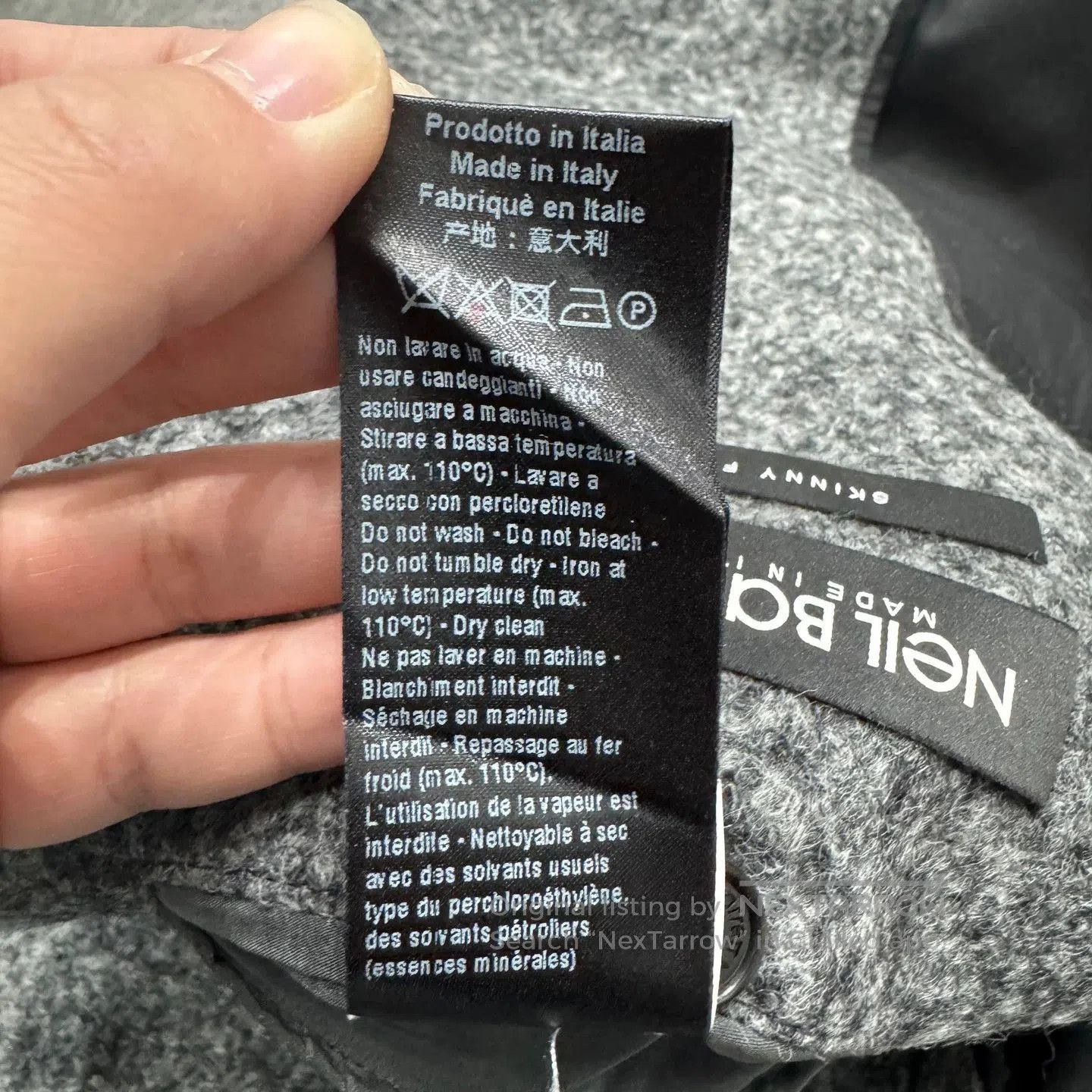 Neil Barrett NEIL BARRETT Wool Coat. Size US M / EU 48-50 / 2 - 5 Thumbnail
