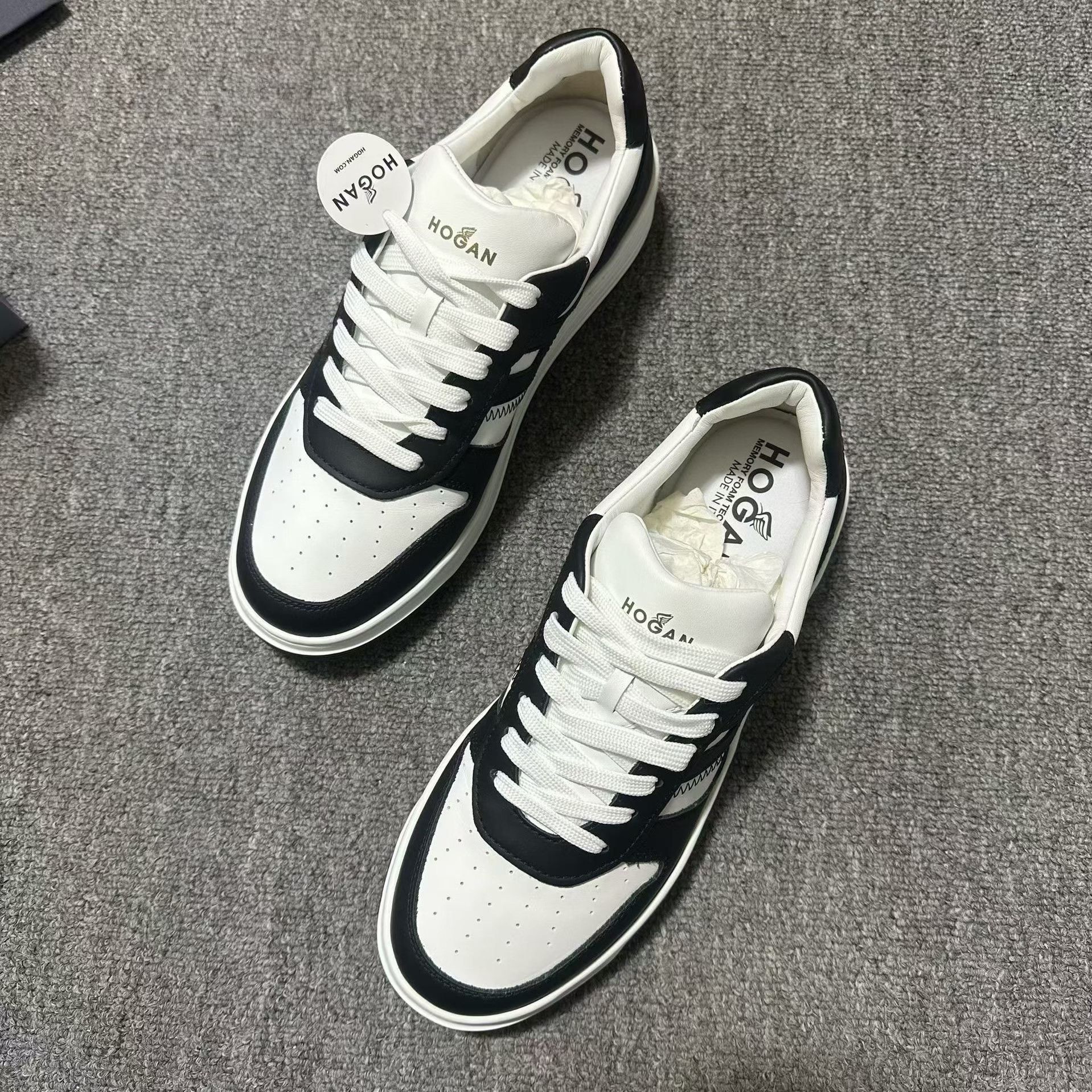 Hogan Hogan Retro Black Lowtop Sneakers 7.5 Men Size US 7.5 / EU 40-41 - 1 Thumbnail