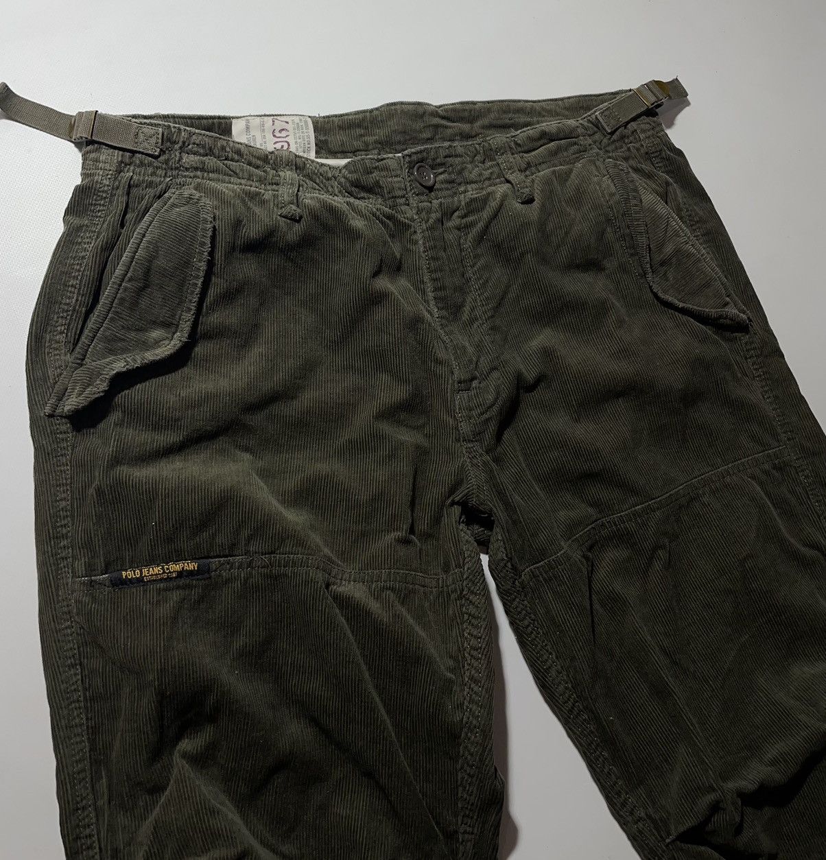 Polo Ralph Lauren Vintage Ralph Lauren Polo Jeans Company Corduroy Cargo Pants Size US 33 - 5 Thumbnail