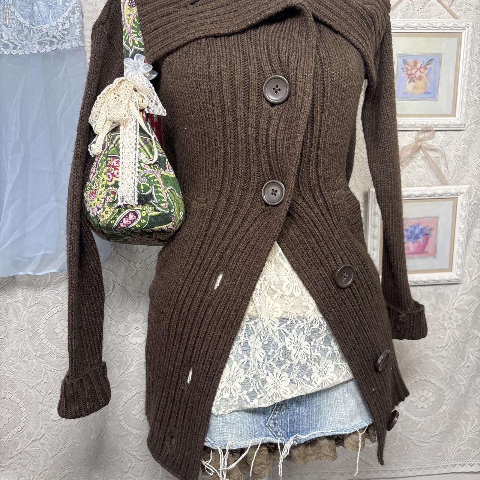 Mossimo y2k elena gilbert layering cardigan Size XS / US 0-2 / IT 36-38 - 3 Thumbnail