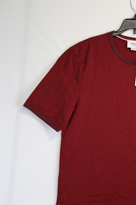 Thom Browne o1rshd1 T-Shirt UO SS Ringefdk in Red Size US M / EU 48-50 / 2 - 2 Thumbnail