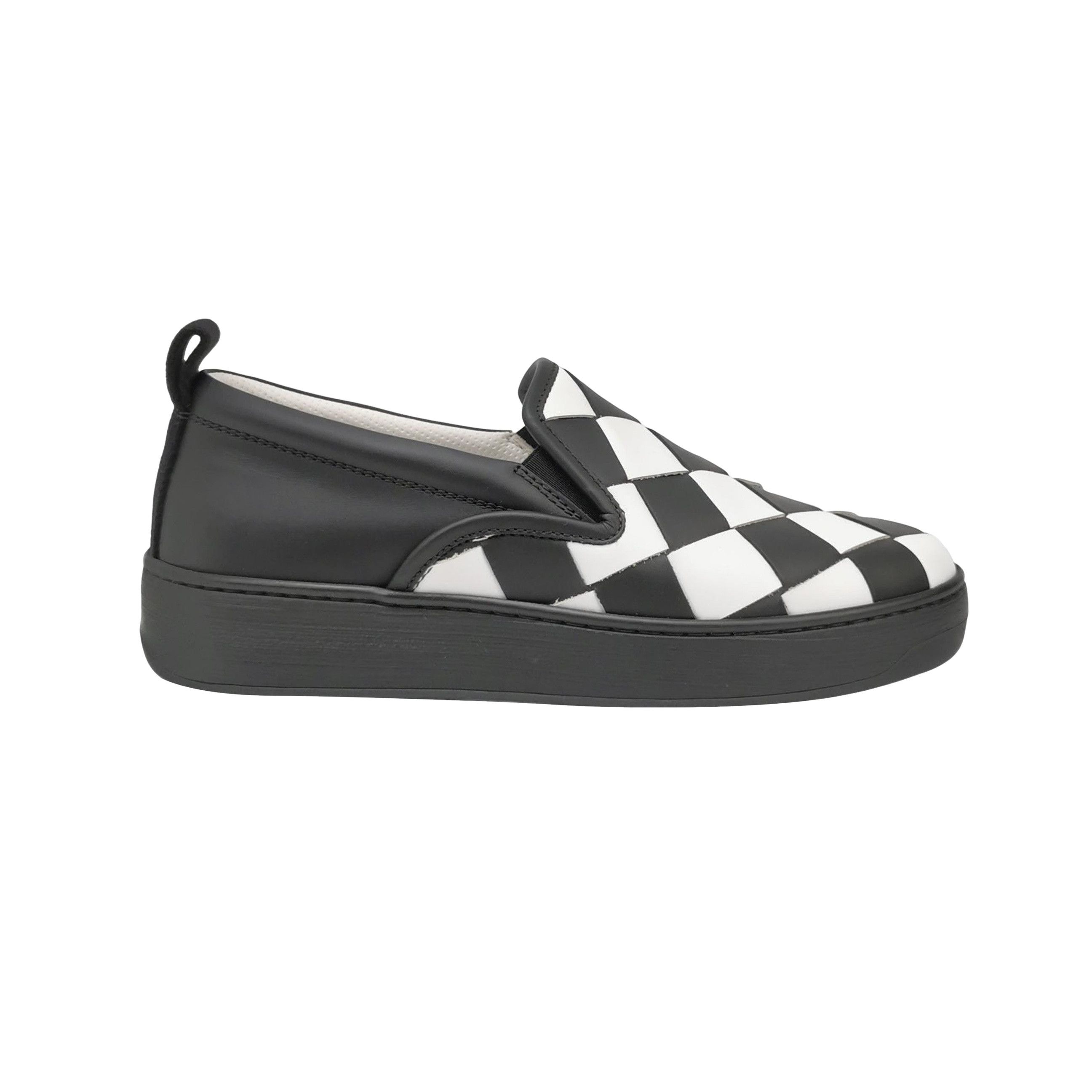 Bottega Veneta Bottega Veneta Woven Checker Slip-On Sneakers 39 Size US 6 / EU 39 - 1 Thumbnail