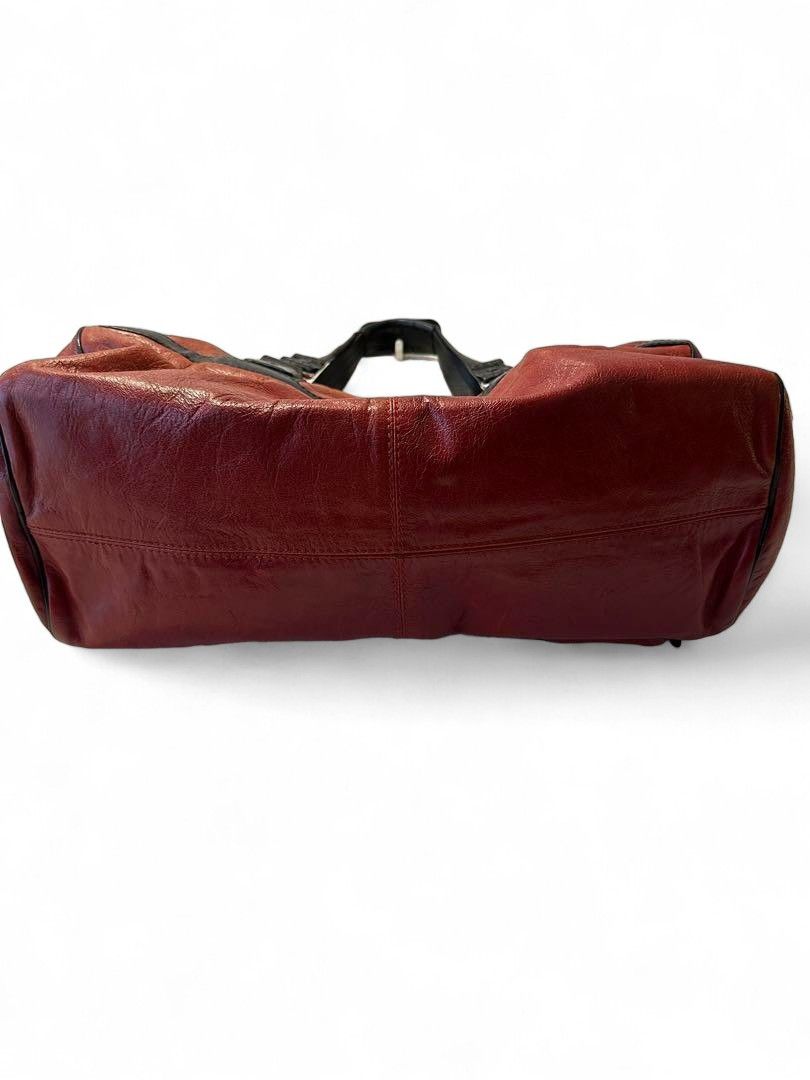Balenciaga Balenciaga - Leather Handbag Shoulder Bag Red Bordeaux Size ONE SIZE - 6 Thumbnail