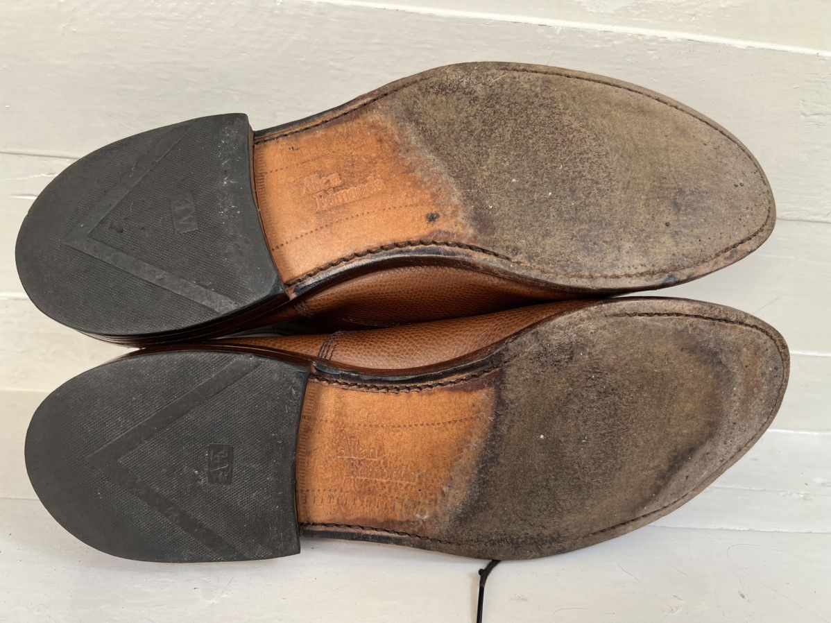 Allen Edmonds Allen Edmonds Park Avenue Brown Pebbled Leather Oxford Shoes Size US 9.5 / EU 42-43 - 15 Thumbnail