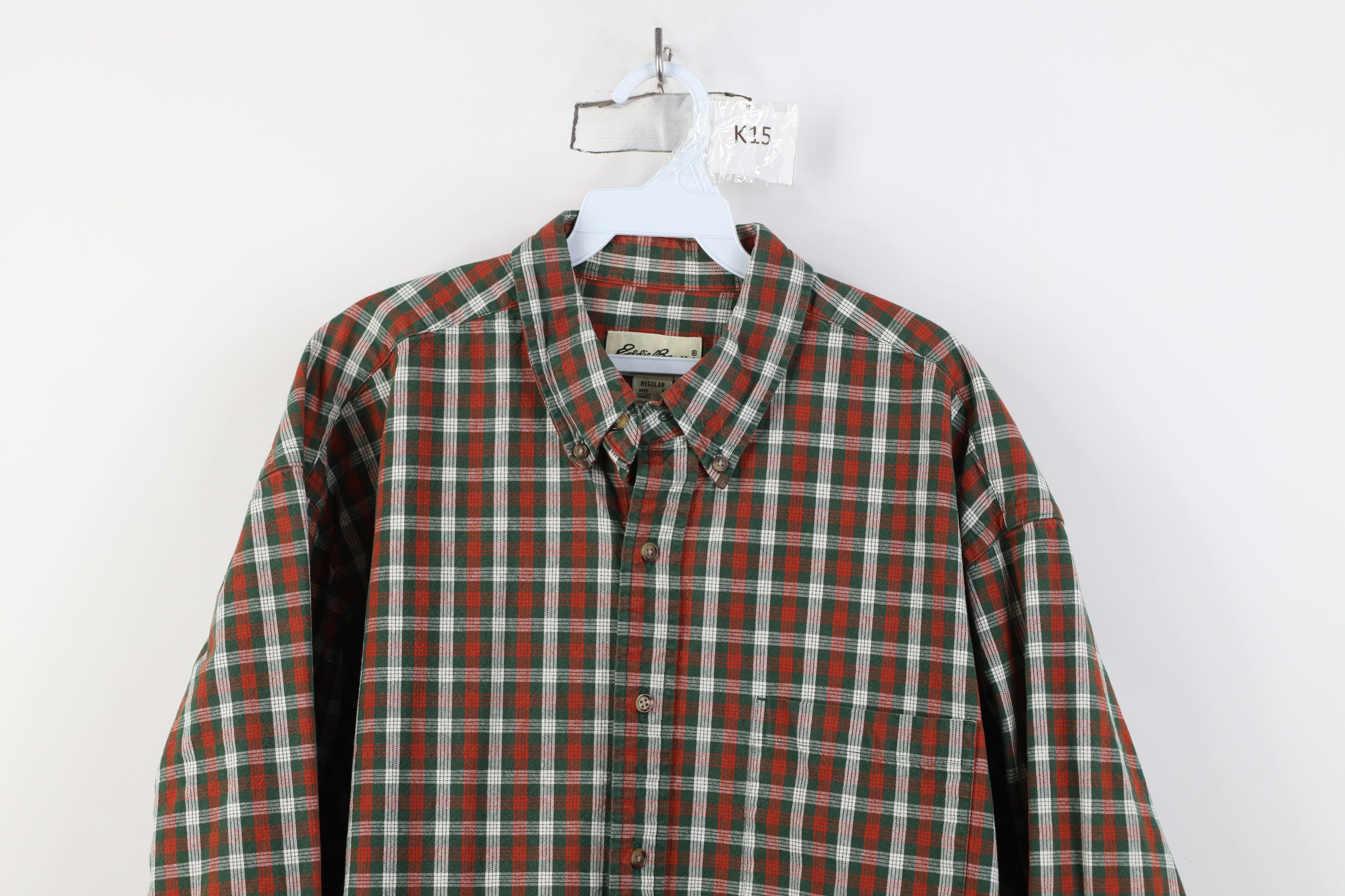 Eddie Bauer Vintage 90s Eddie Bauer Heavyweight Collared Button Shirt Size US XL / EU 56 / 4 - 2 Thumbnail