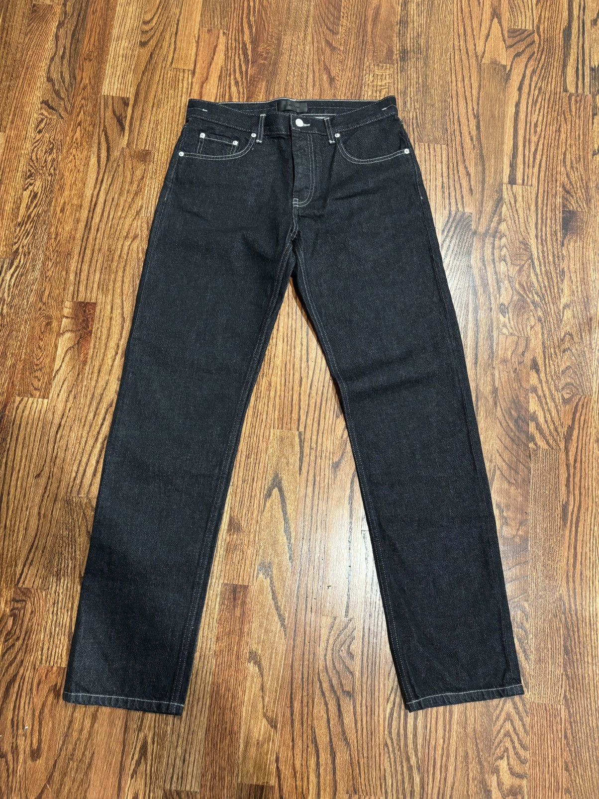 Helmut Lang 03ss Helmut Lang Rubber Tire Print Denim Pants | Grailed