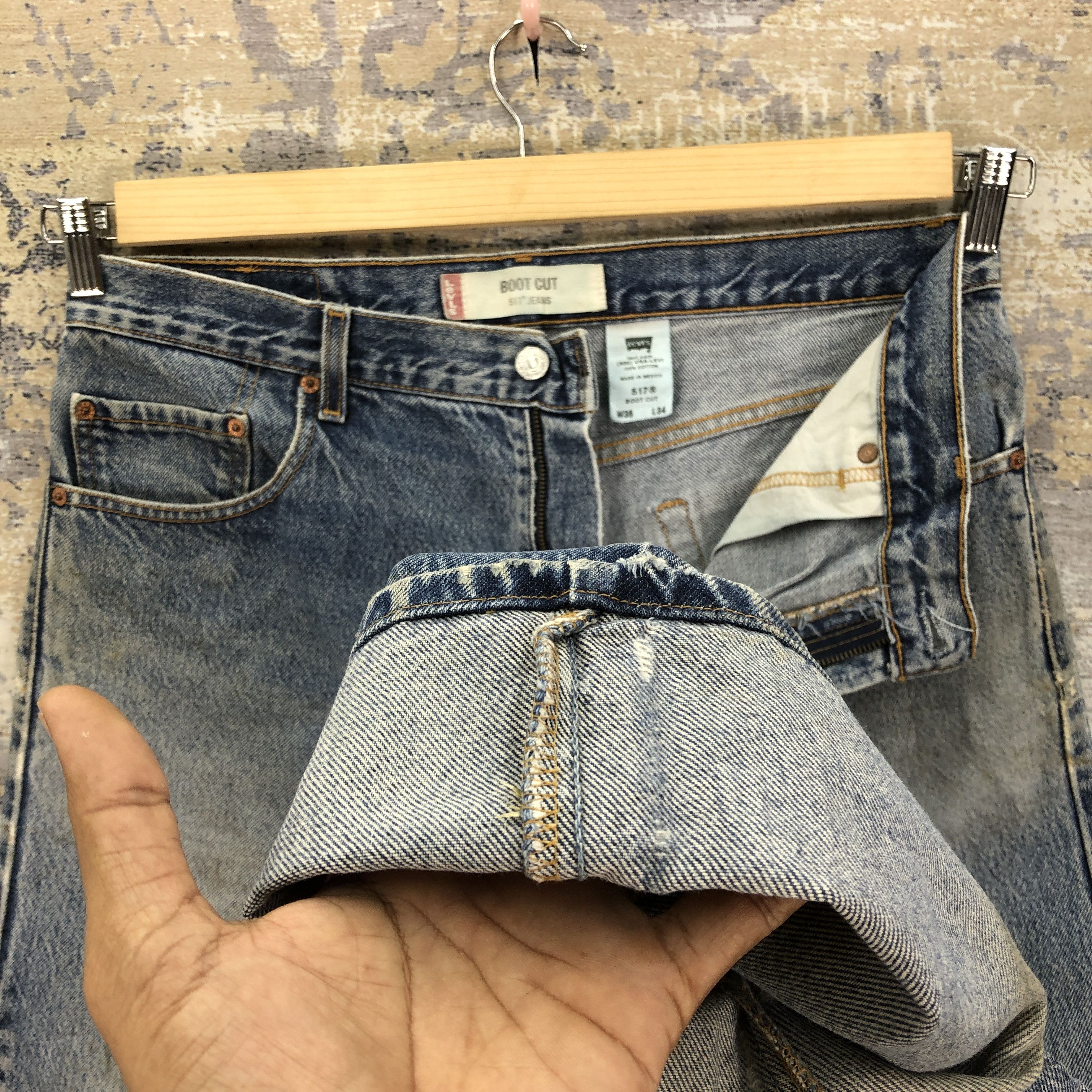 Levi's Vintage Y2K Levis Bootcut Flare Jeans Levi's Faded Denim Size US 34 / EU 50 - 8 Thumbnail