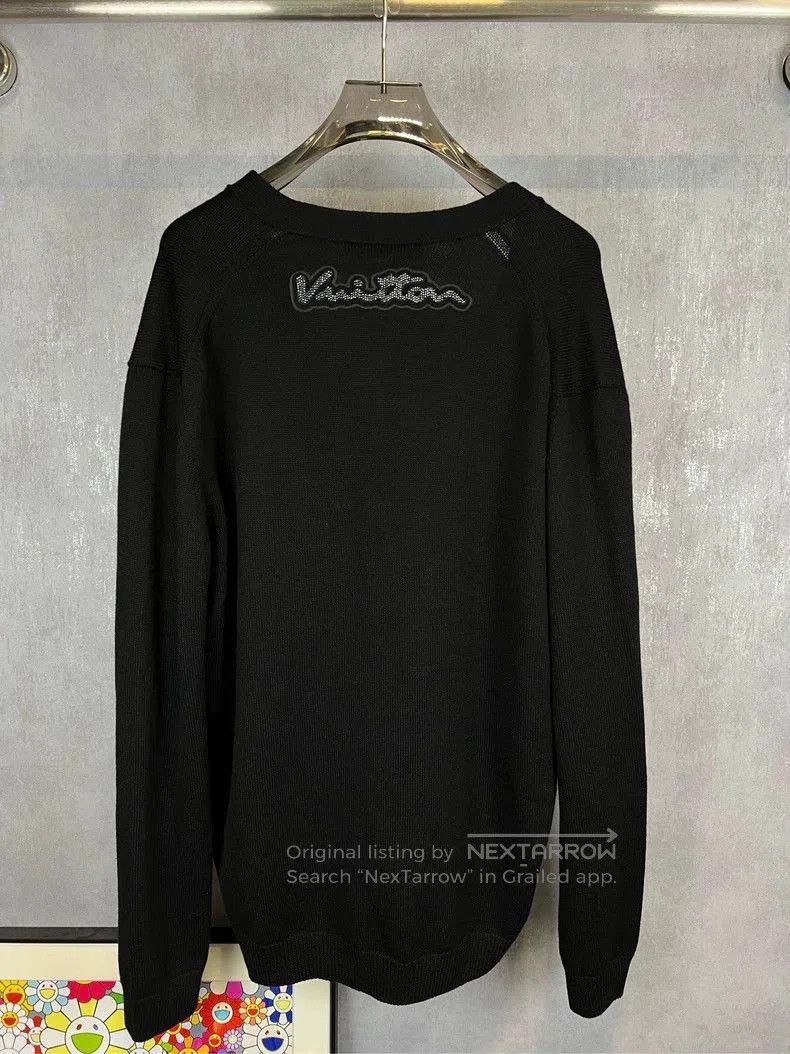 Louis Vuitton Louis Vuitton Black Astronaut Rhinestone Logo Cardigan. Size US L / EU 52-54 / 3 - 2 Thumbnail