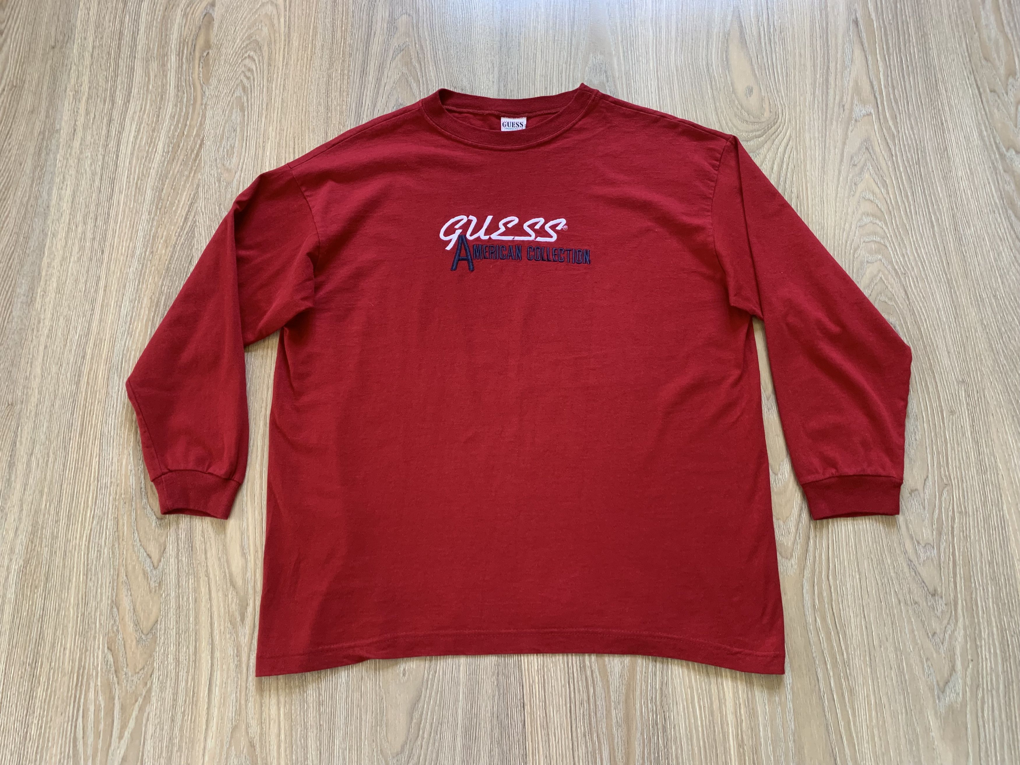Guess Guess Vintage Embroidered Logo Long Sleeve Size US L / EU 52-54 / 3 - 2 Thumbnail