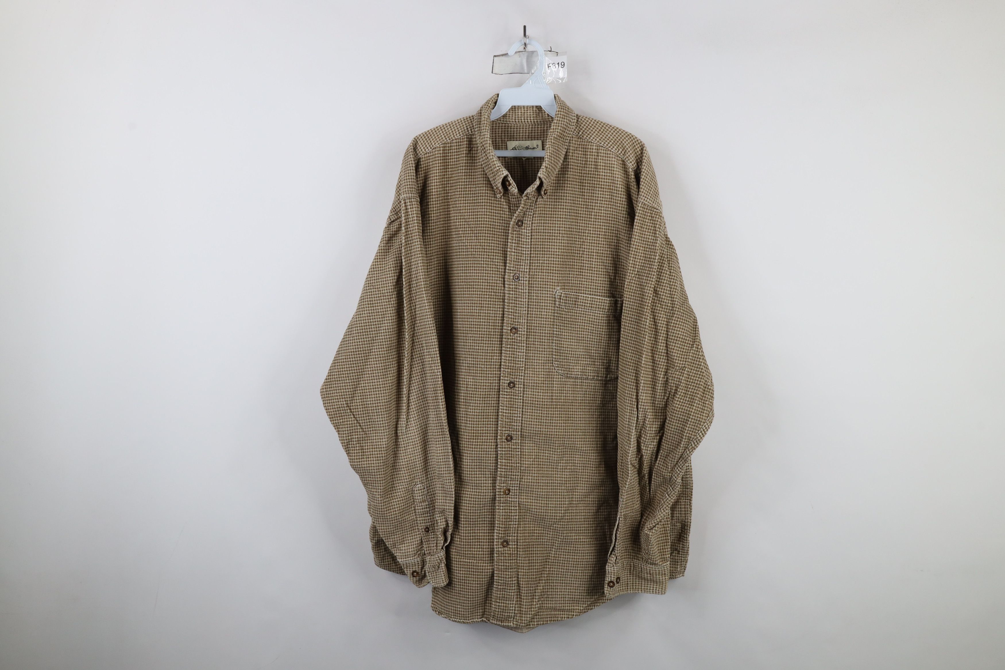 Eddie Bauer × Vintage Vintage 90s Eddie Bauer Heavyweight Corduroy Button Shirt Size US XL / EU 56 / 4 - 1 Thumbnail