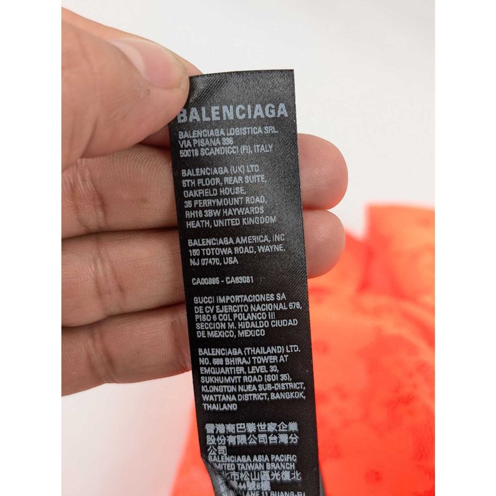 Balenciaga o1rshd1 Stretch Lace Short Dress in Fluo Orange Size L / US 10 / IT 46 - 22 Thumbnail