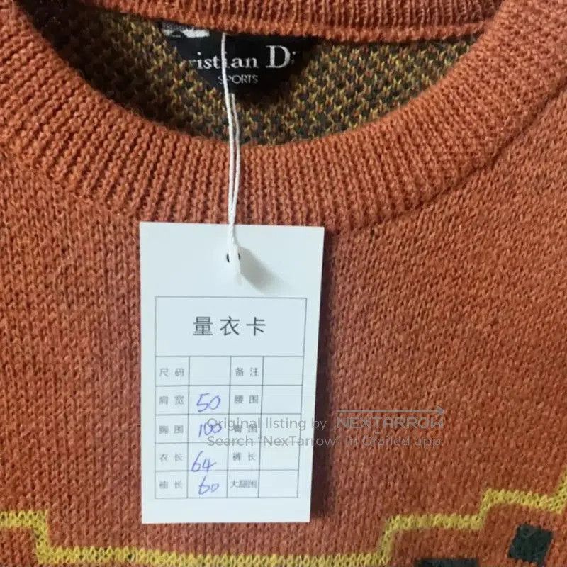 Dior Dior L Size Winter Yellow Wool Cardigan . Size L / US 10 / IT 46 - 3 Thumbnail