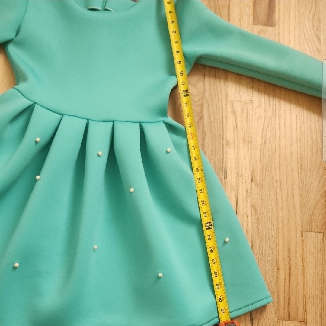 Other Teal Long Sleeve Dress Size S / US 4 / IT 40 - 5 Thumbnail