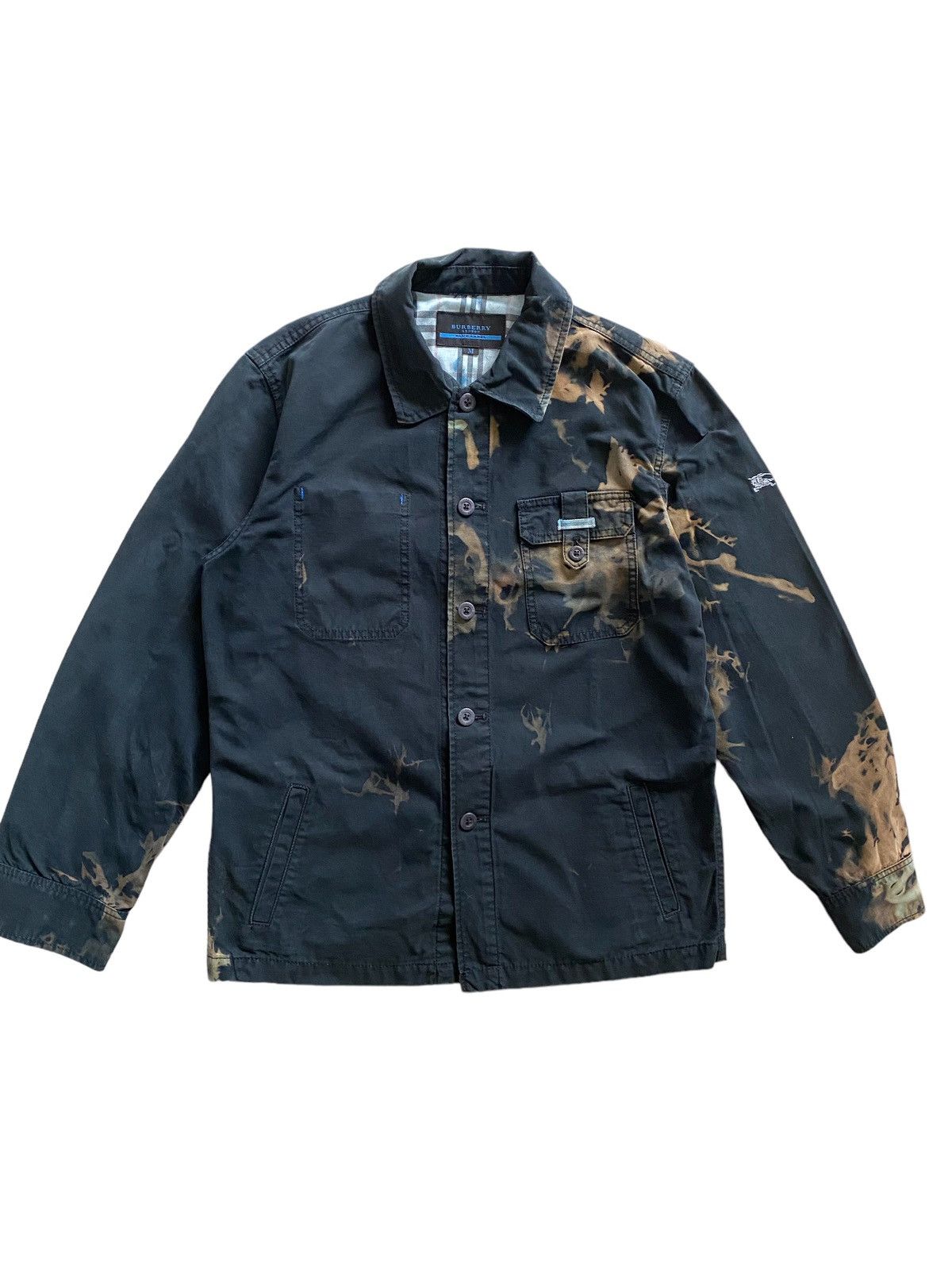 ジャケット・アウター Burberry blue label denimjacket Black BURBERRY BLUE LABEL Denim Jacket Nova Check Size 38 USA XS/S