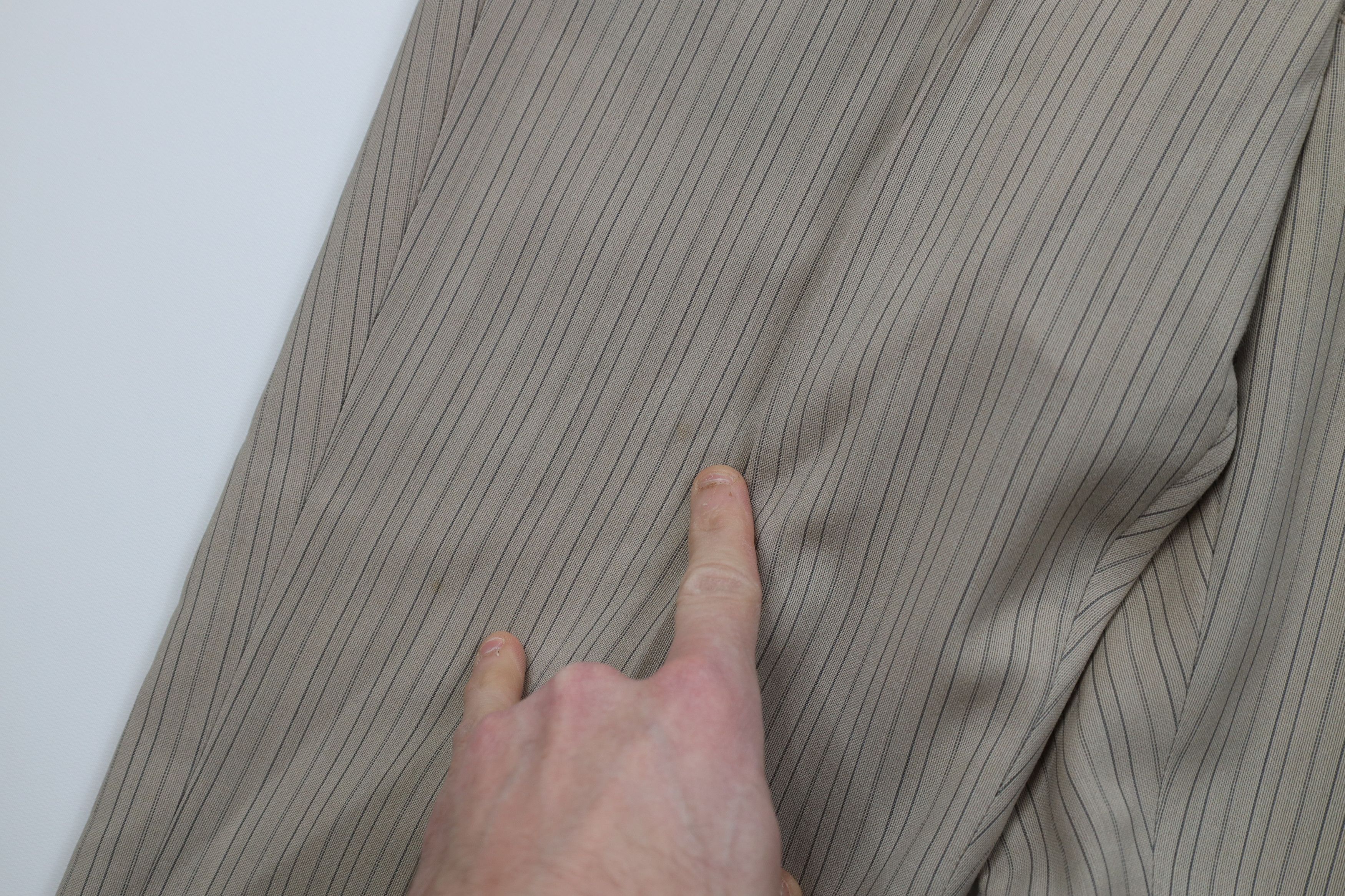 Vintage Vintage 60s 70s Rockabilly Pinstriped Wide Leg Chino Pants Size US 34 / EU 50 - 7 Thumbnail