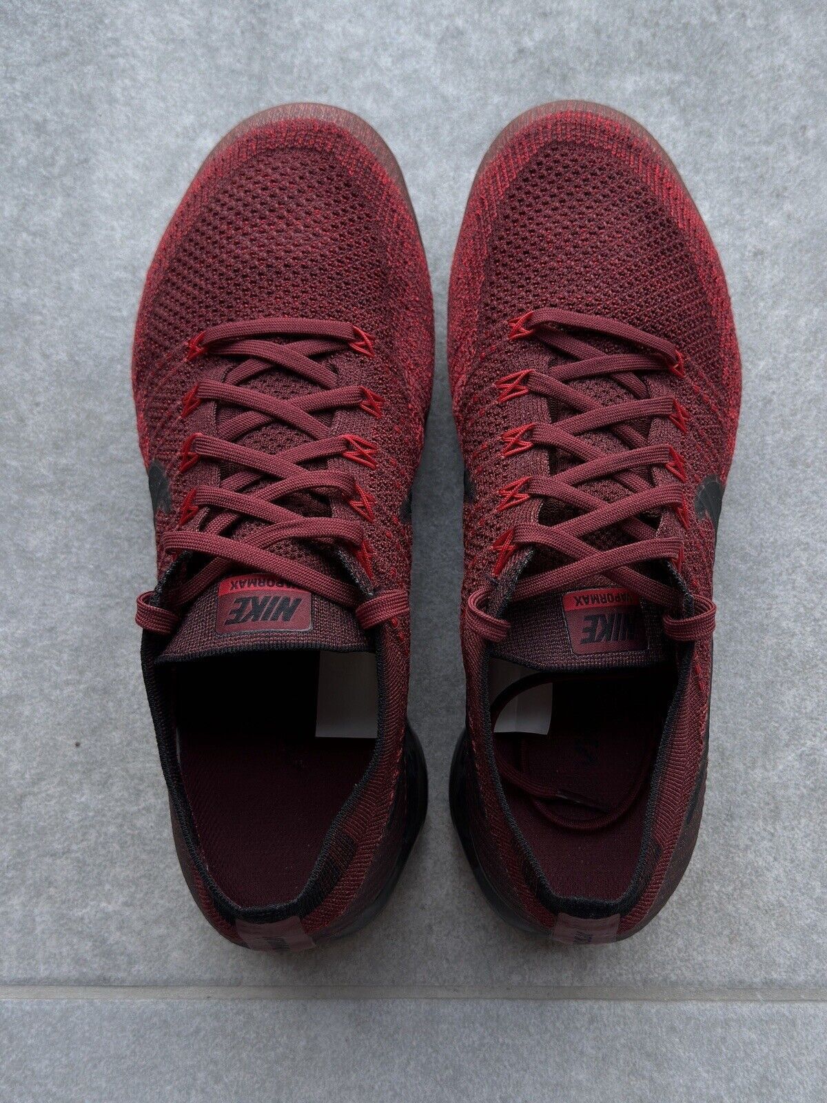 Nike Nike Vapormax Flyknit Dark Team Red Black Mens Shoes US-11 Size US 11 / EU 44 - 3 Thumbnail