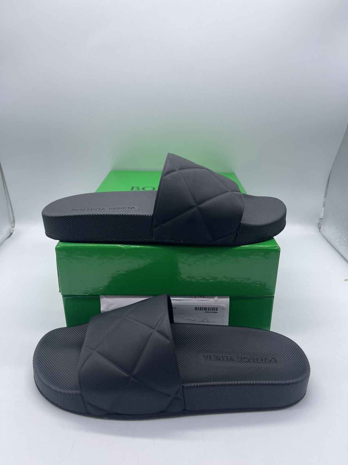 Bottega Veneta Bottega Veneta Matt rubber sliders Size US 10 / IT 40 - 1 Thumbnail