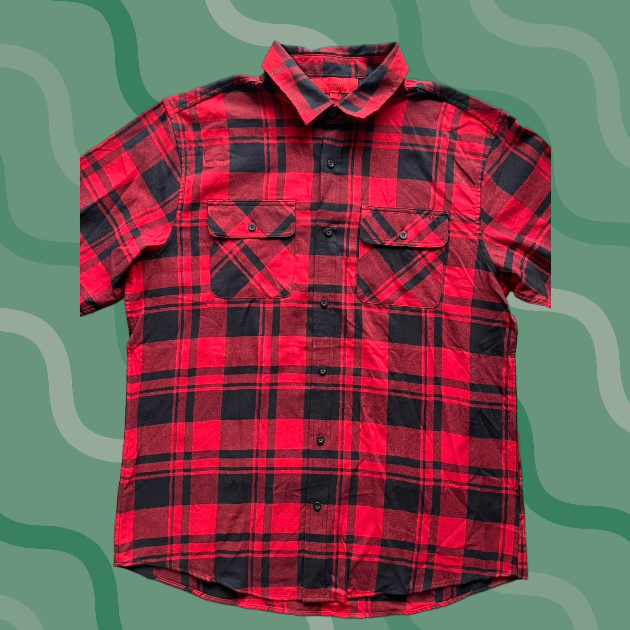 Vintage Blackcraft Cult MENS XL Lilith Red/Black Plaid Flannel Long Sleeve Shirt NEW NWT Size US XL / EU 56 / 4 - 1 Thumbnail