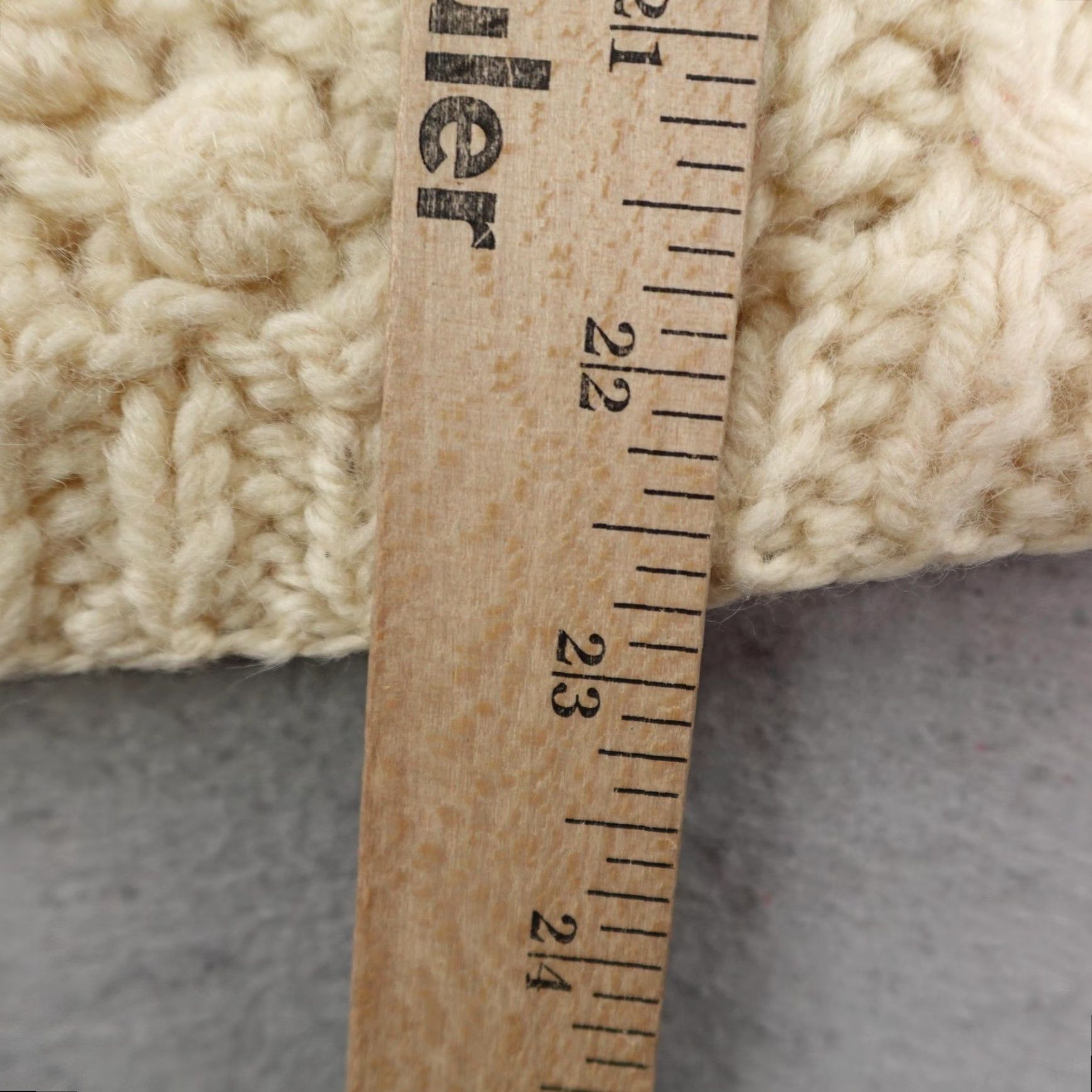 Vintage VINTAGE Starlight Trading Sweater Womens Medium Beige Hand Cable Knit Wool Italy Size M / US 6-8 / IT 42-44 - 6 Thumbnail
