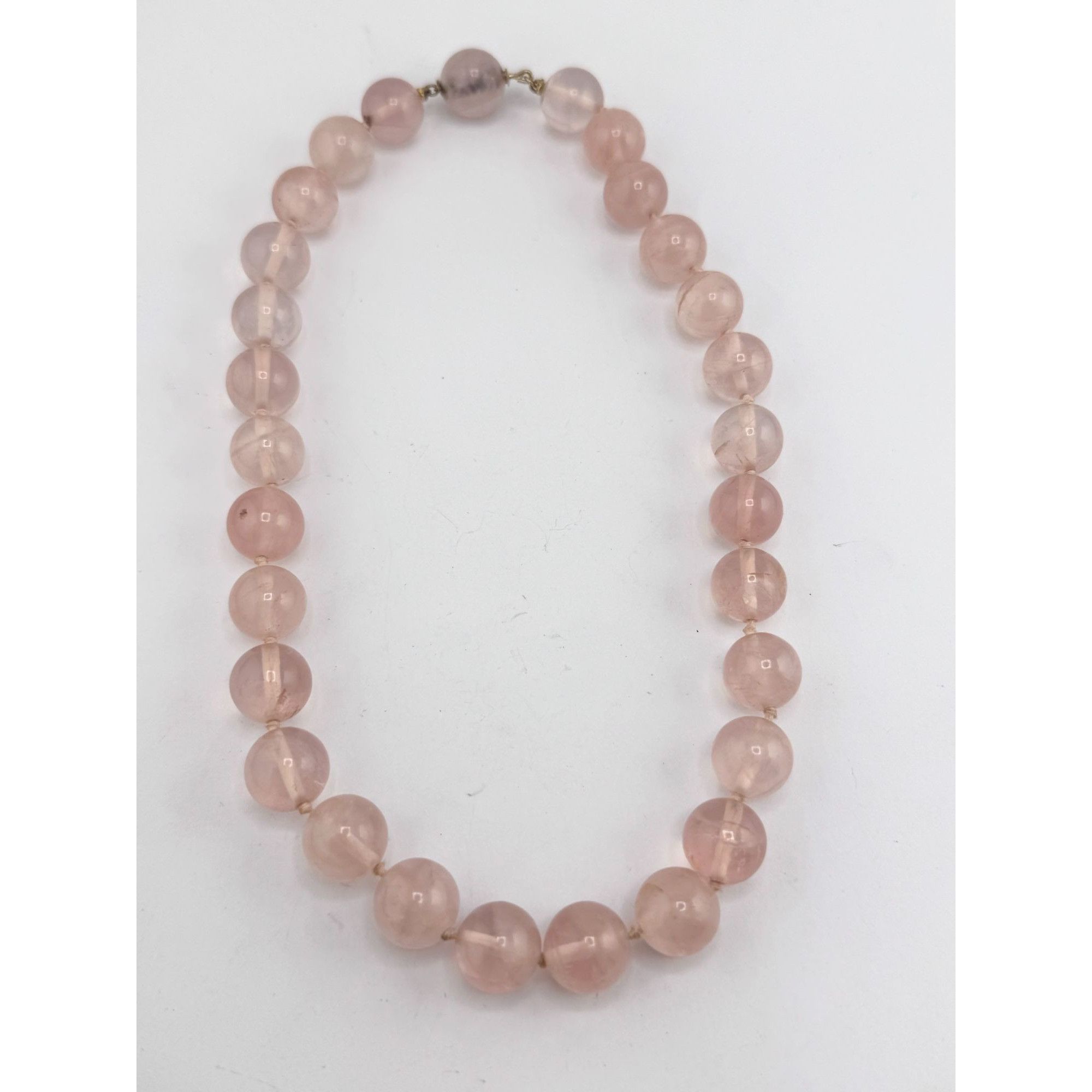 Vintage Vintage 14K Gold Clasp Pink Topaz Beaded Stone Collar Neckla Size ONE SIZE - 5 Thumbnail