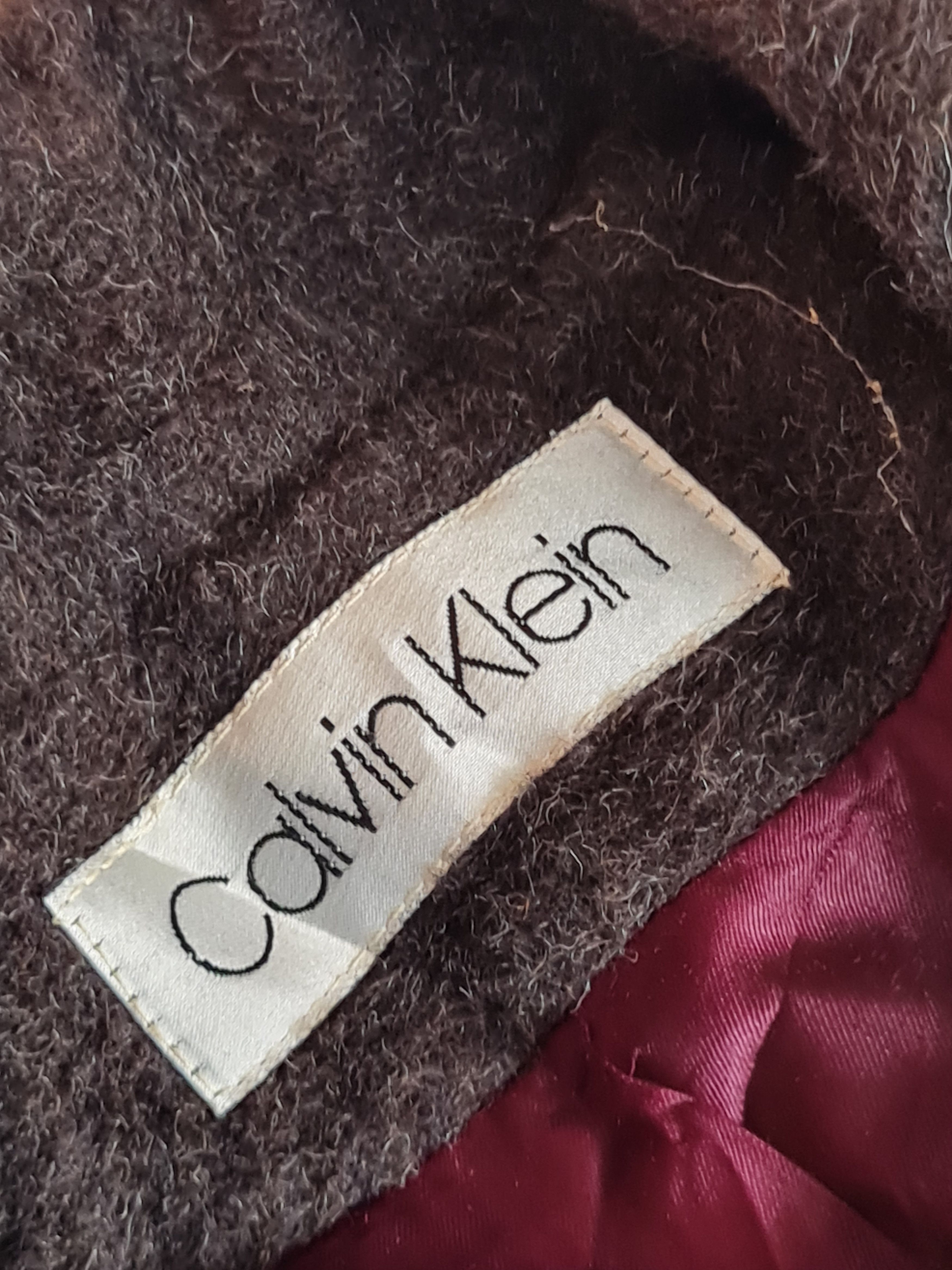 Calvin Klein × Vintage Calvin Klein Wool Coat Jacket Size US L / EU 52-54 / 3 - 8 Thumbnail
