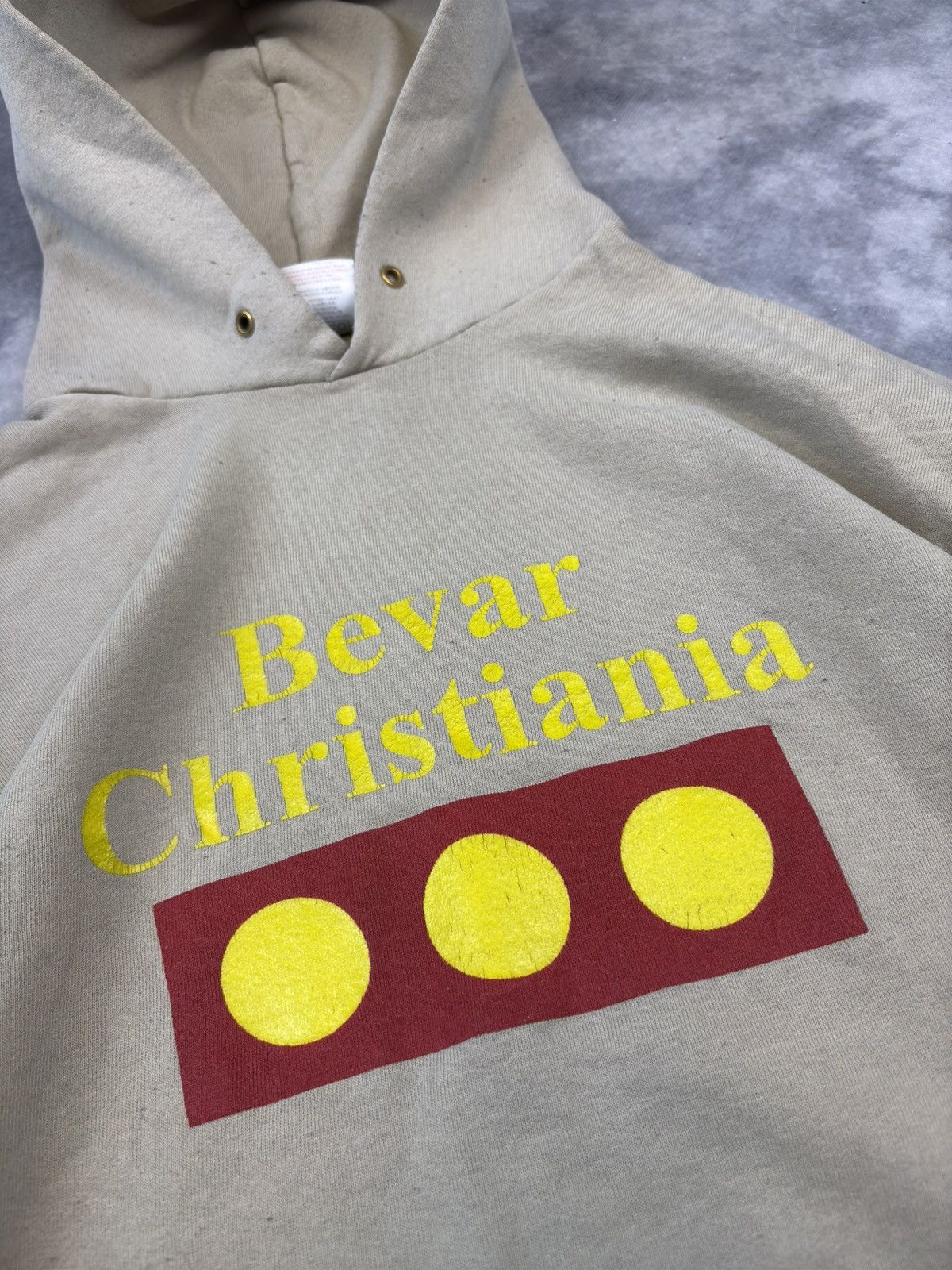 Vintage Vintage Bevar Christian hoodie rare boxy skateboard college Size US L / EU 52-54 / 3 - 2 Thumbnail