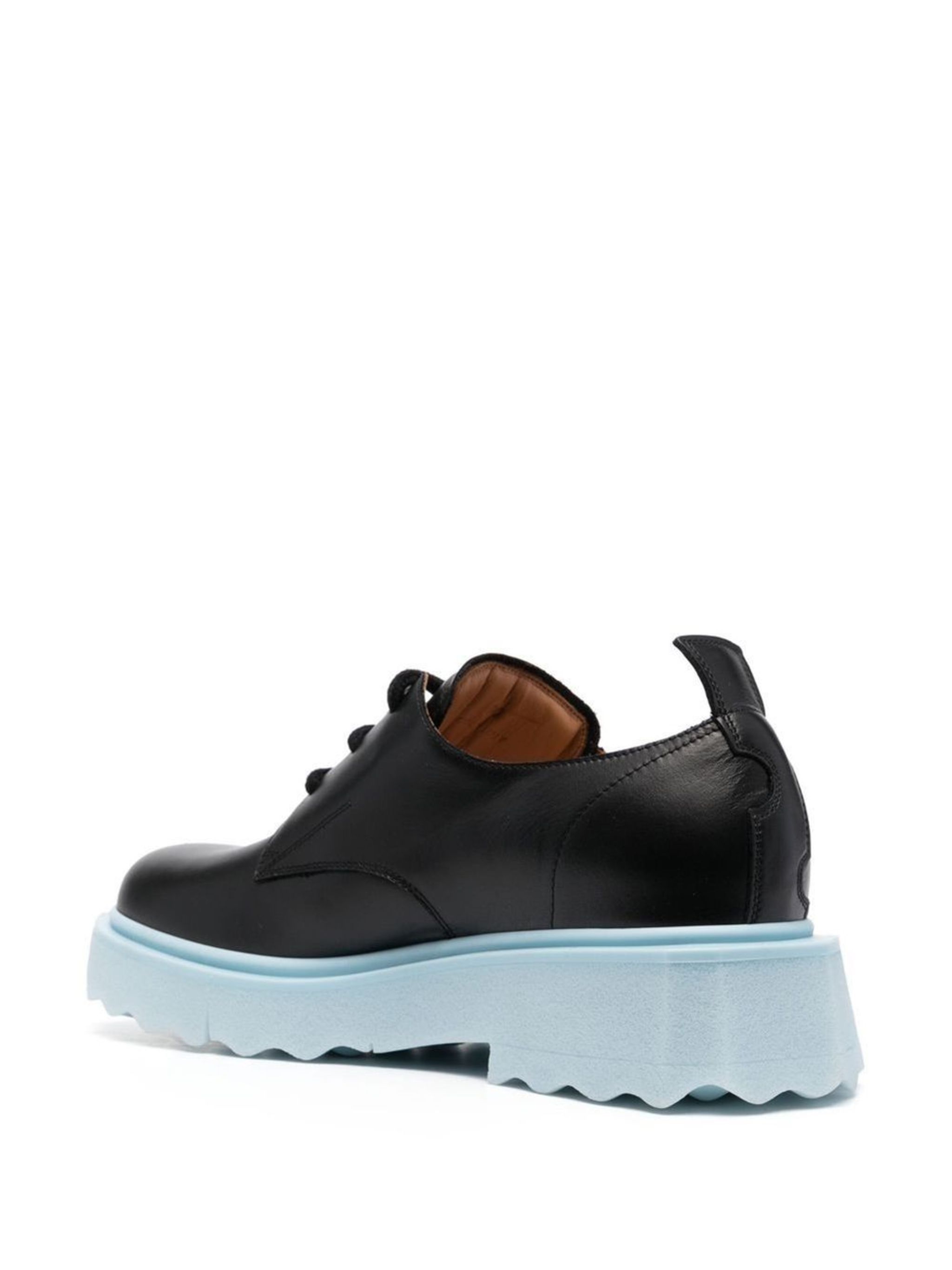 Off-White o1gr1nt1124 Leather Sponge Derby Shoes in Black Size US 7 / EU 40 - 3 Thumbnail