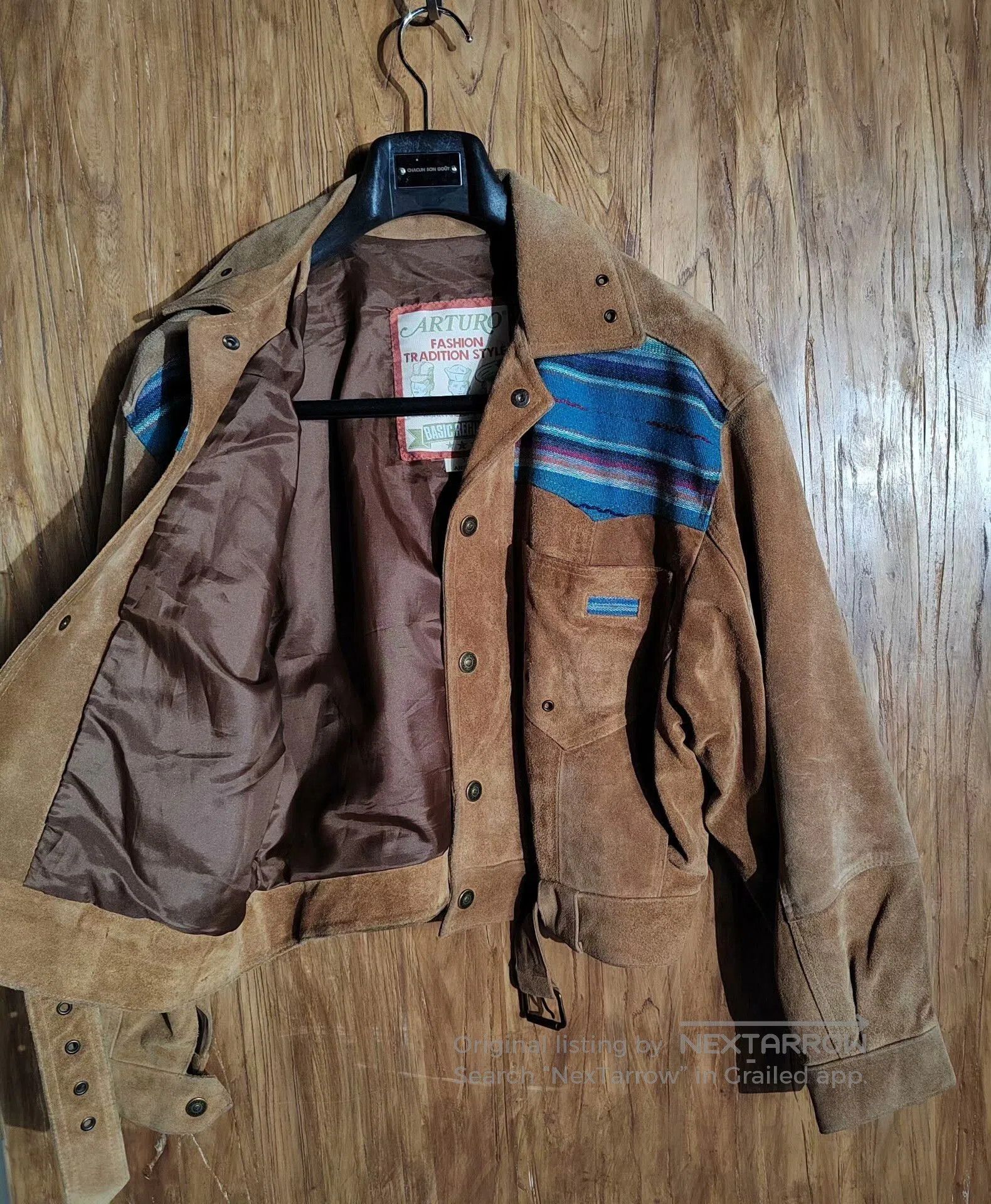 Japanese Brand Arturo Brown Suede Work Jacket. Size US M / EU 48-50 / 2 - 2 Thumbnail