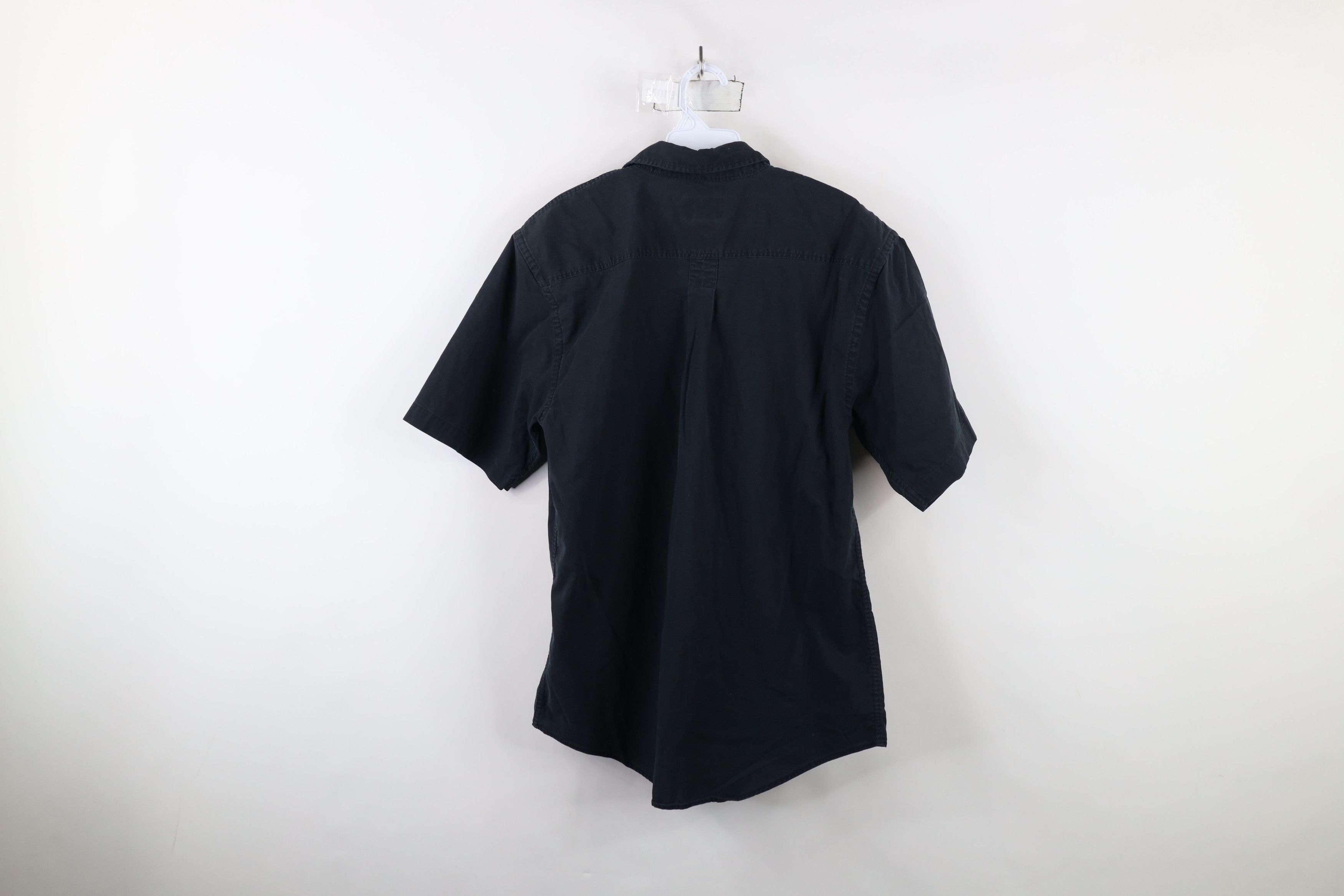 Vintage Vintage 90s Streetwear Short Sleeve Button Shirt Black Size US M / EU 48-50 / 2 - 9 Thumbnail