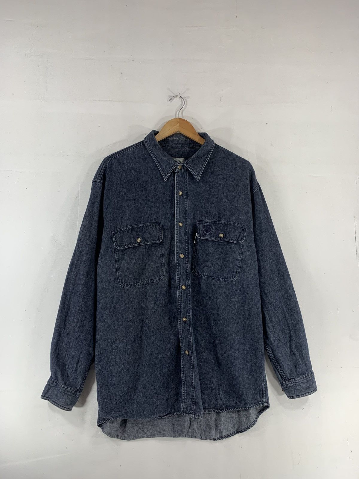 Beverly Hills Polo Club × Vintage Beverly Hills Polo Club Denim Shirt Size US XL / EU 56 / 4 - 1 Thumbnail