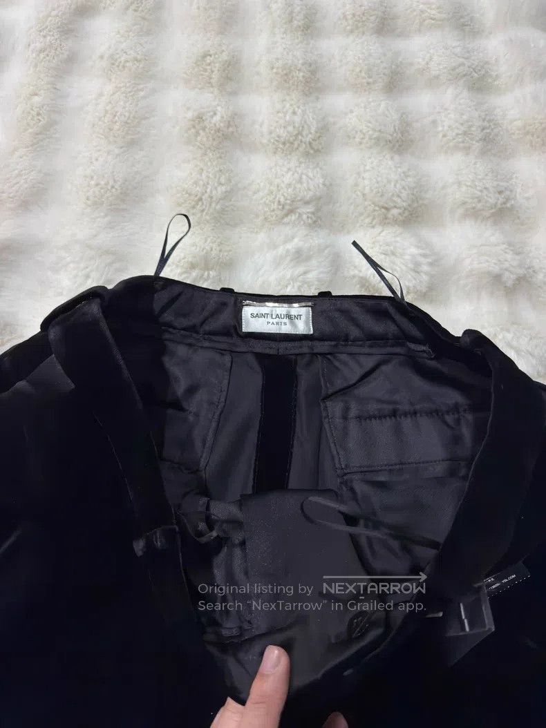 Saint Laurent Paris Saint Laurent Paris Velvet Smoking Men's Trousers Size US 34 / EU 50 - 3 Thumbnail