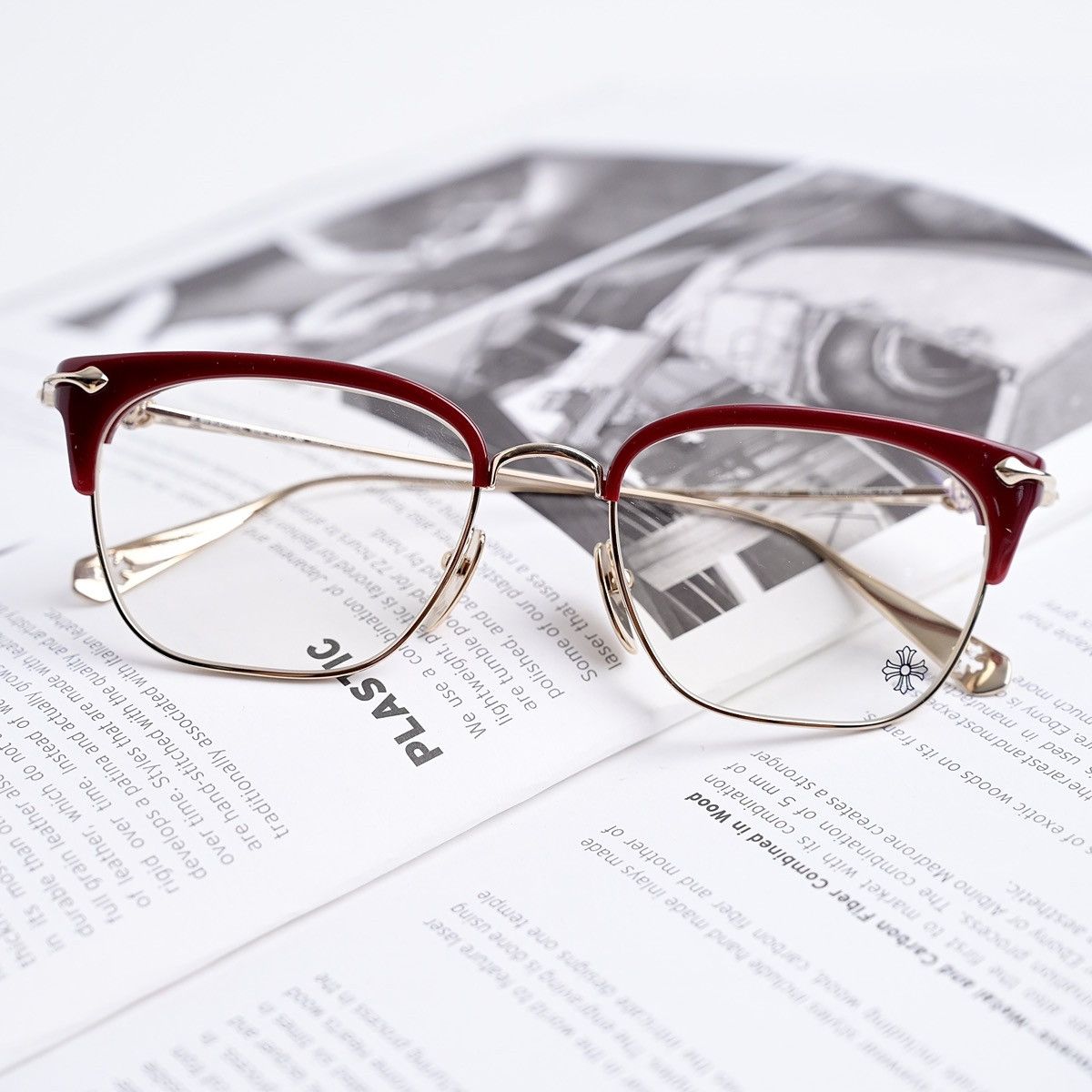 Chrome Hearts CHROME HEARTS SLUNTRADICTION (54) BORDELLO/ GP GLASSES Size ONE SIZE - 4 Thumbnail