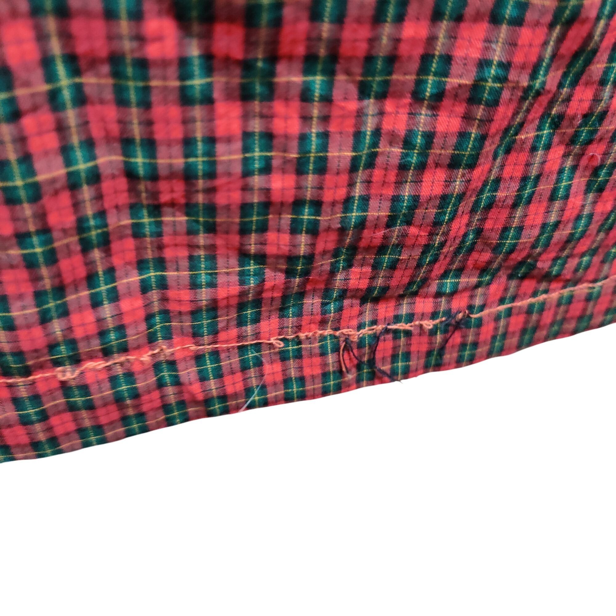 Vintage Vintage Karen Scott M Red Green Plaid Button Shirt Embroider Size M / US 6-8 / IT 42-44 - 8 Thumbnail