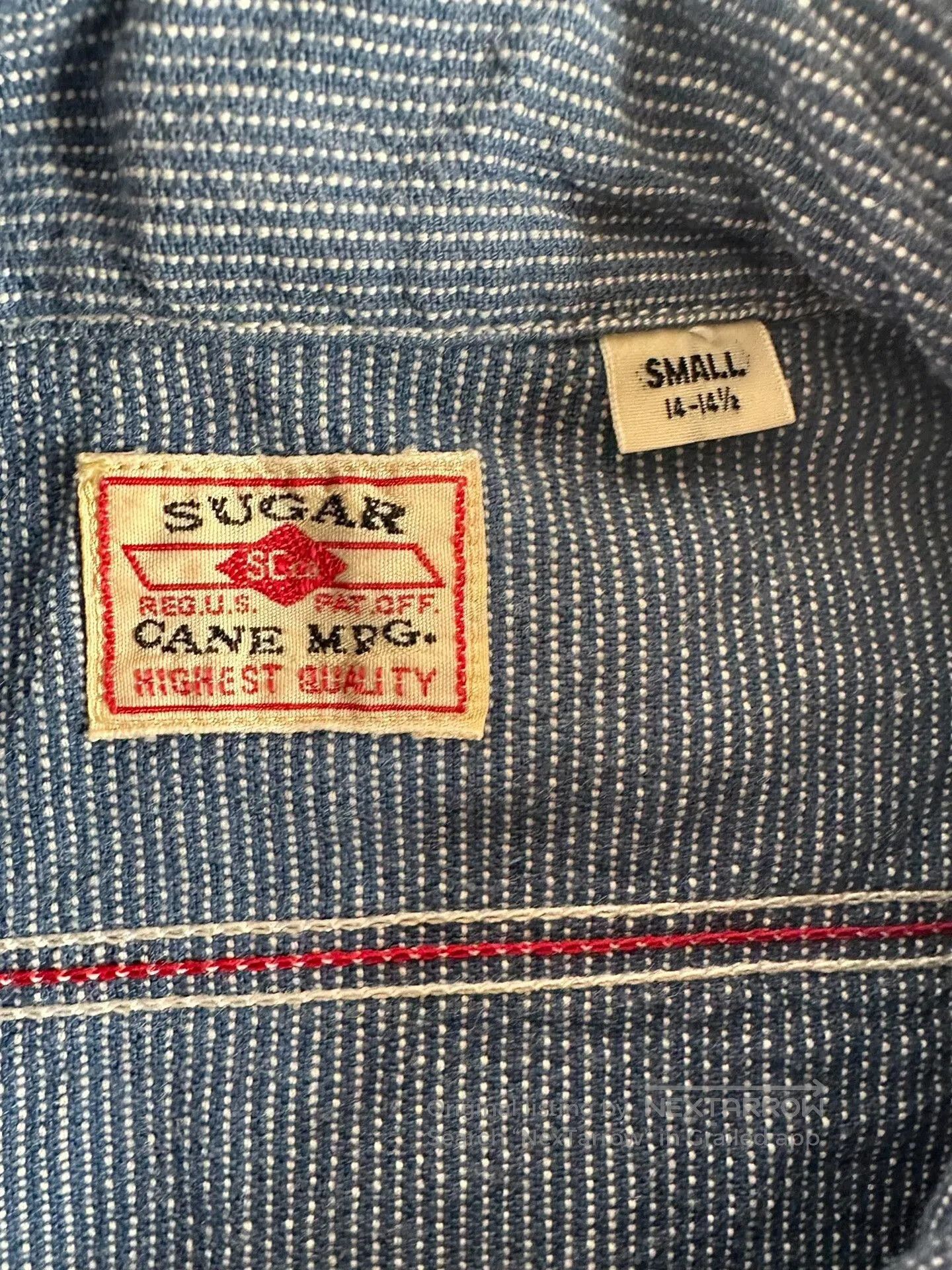 Sugar Cane Sugar Cane MFG. Pepper Salt Work Shirt. Size US S / EU 44-46 / 1 - 5 Thumbnail