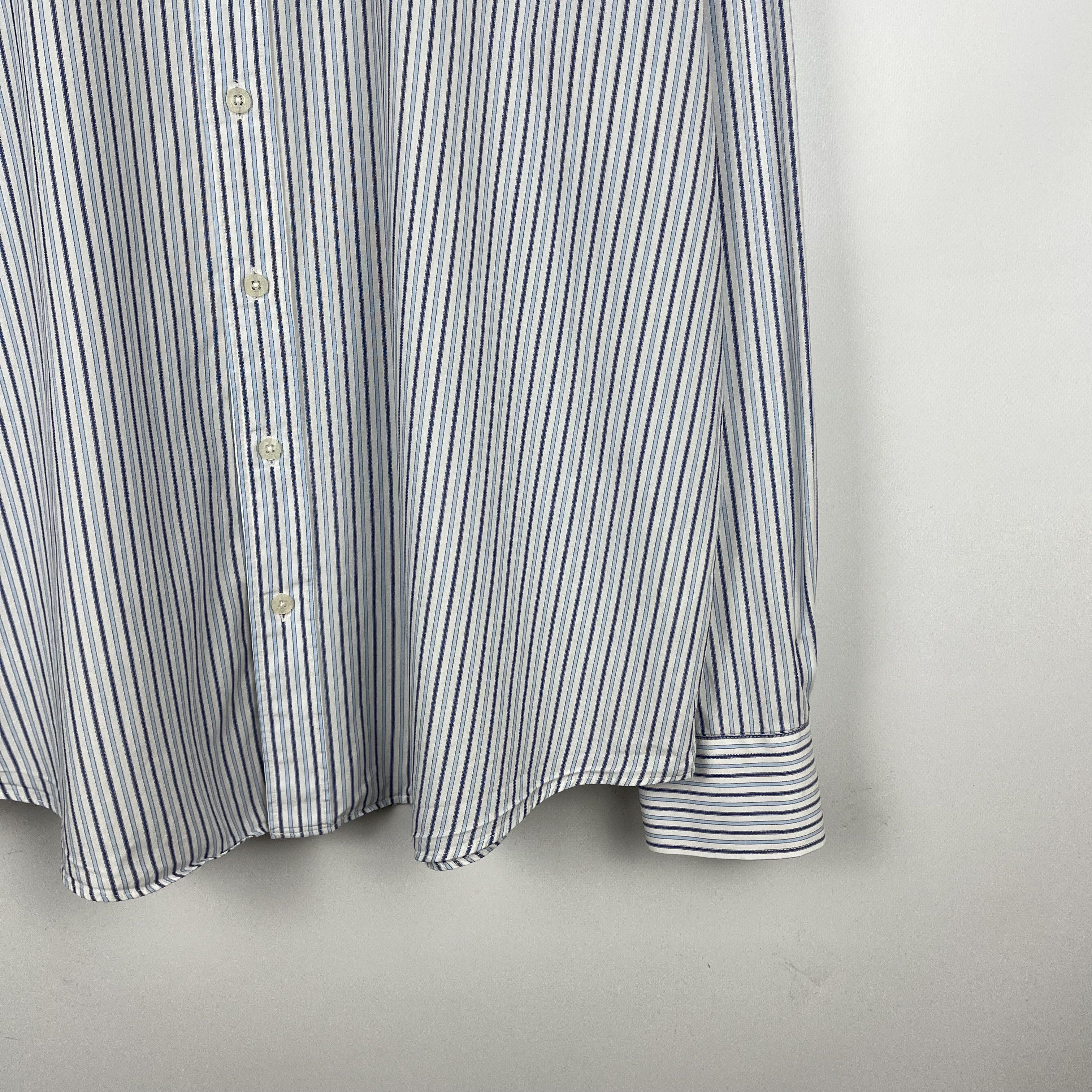 Yves Saint Laurent Yves Saint Laurent YSL Stripped Long Sleeve Button Up Shirt Size US XL / EU 56 / 4 - 3 Thumbnail