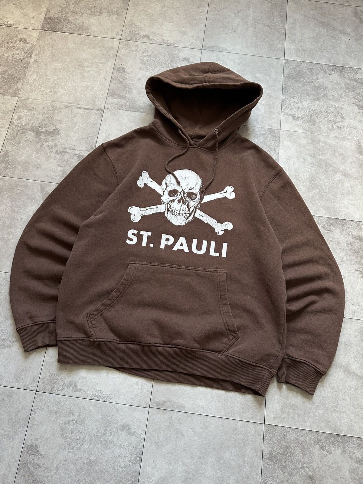Other Vintage 90’s St.Pauli Brown Y2K Skull Hoodie Size L Size US L / EU 52-54 / 3 - 3 Thumbnail