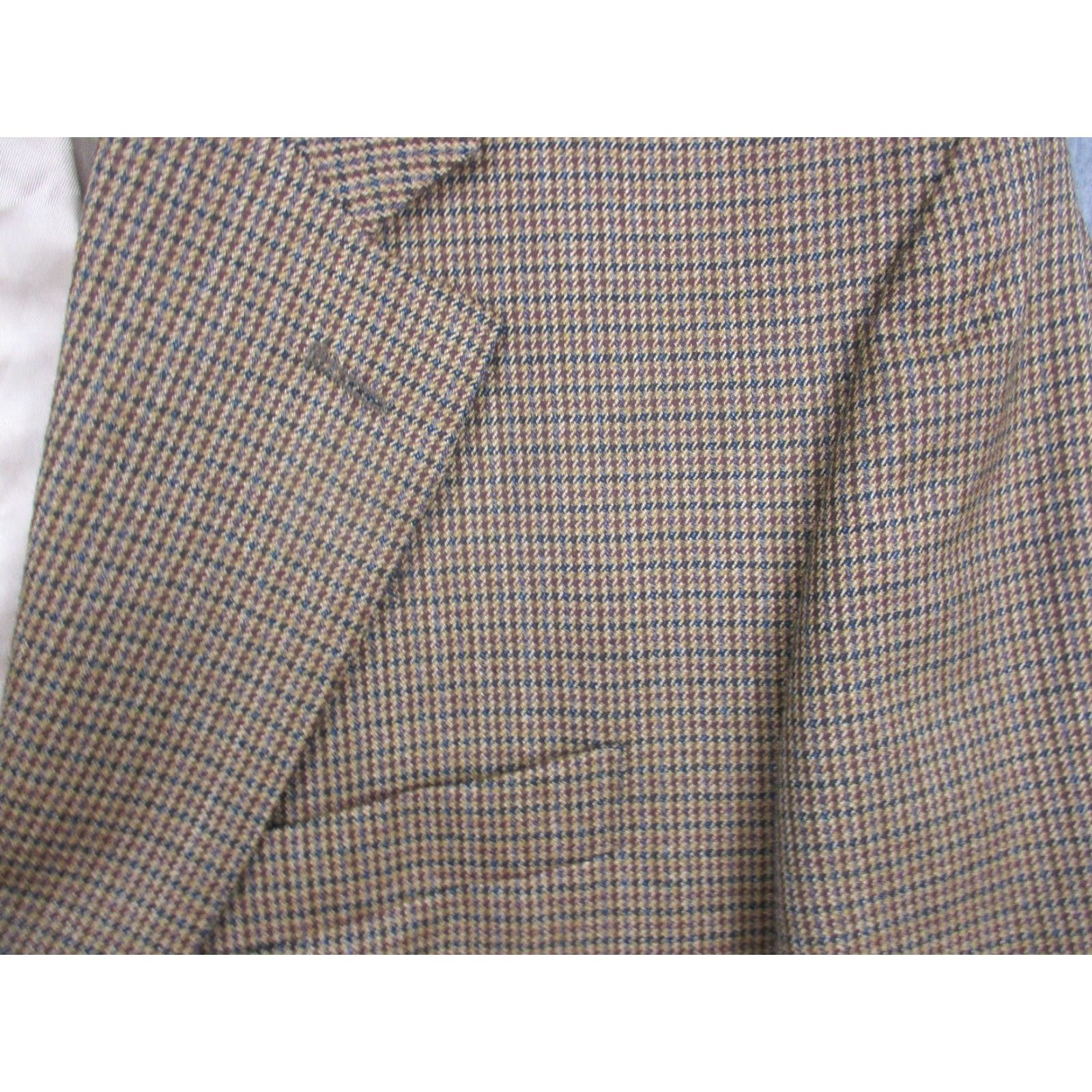 Ralph Lauren Lauren Ralph Lauren Blazer Mens 44 Long Wool Houndstooth Classic Fit Jacket Size 44R - 2 Thumbnail