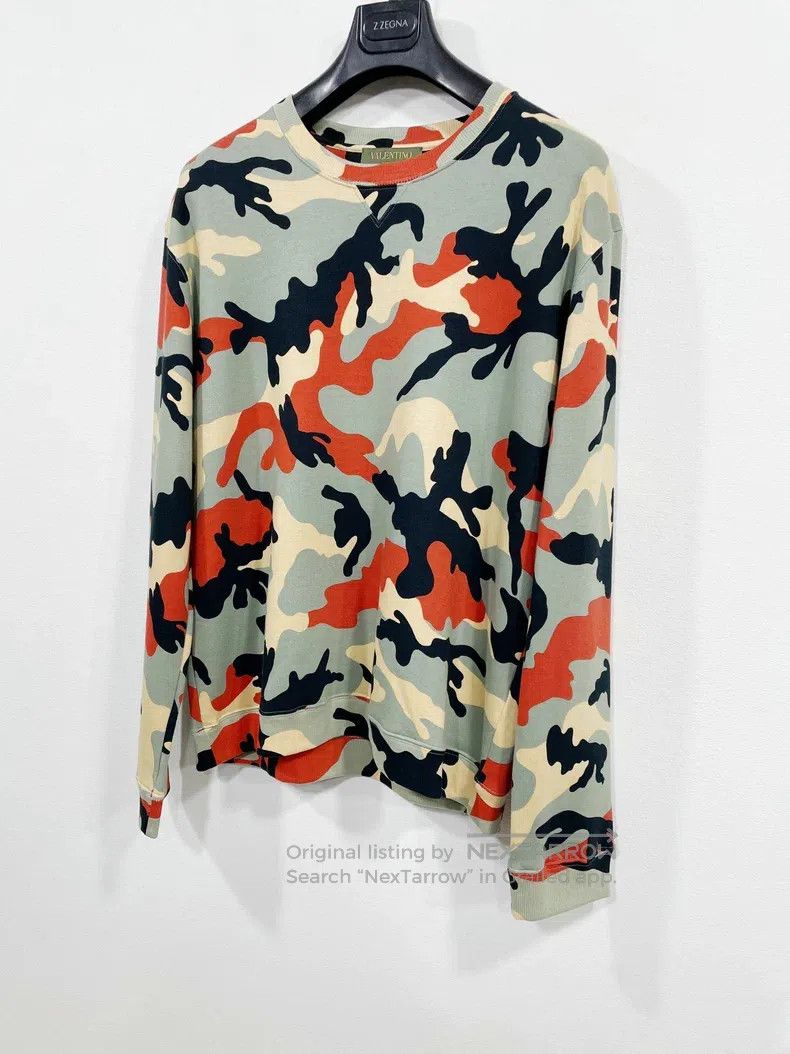 Valentino Valentino Willow nails decorate camouflage sweatshirts Size XL / US 12-14 / IT 48-50 - 2 Thumbnail