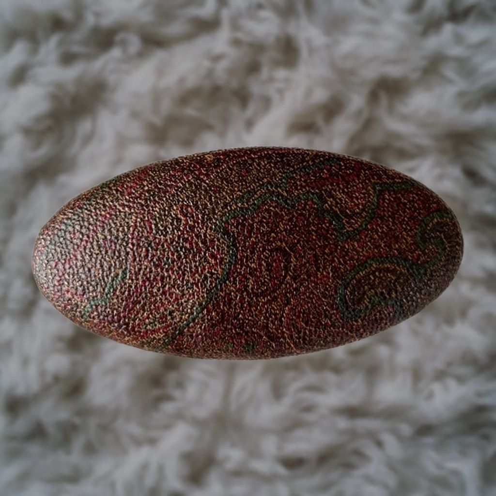 Etro Etro Paisley Pattern Barrette Oval Silver Hardware Women Hair Accessory Rare Lux Size ONE SIZE - 1 Thumbnail