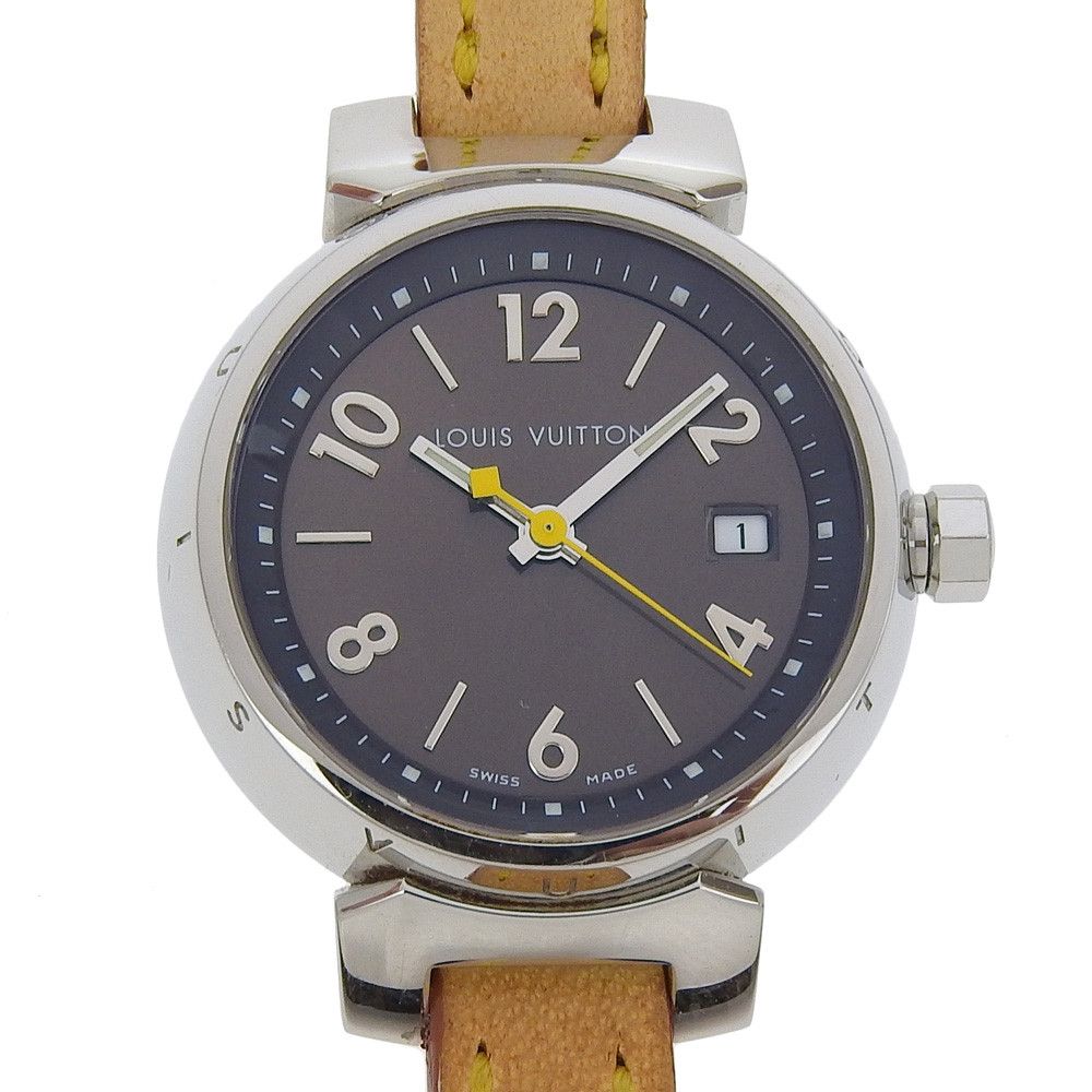Louis Vuitton Louis Vuitton Louis Vuitton Tambour Stainless Steel Watch Metal Quartz Q1211 DUTY FREE for USA Size ONE SIZE - 1 Thumbnail