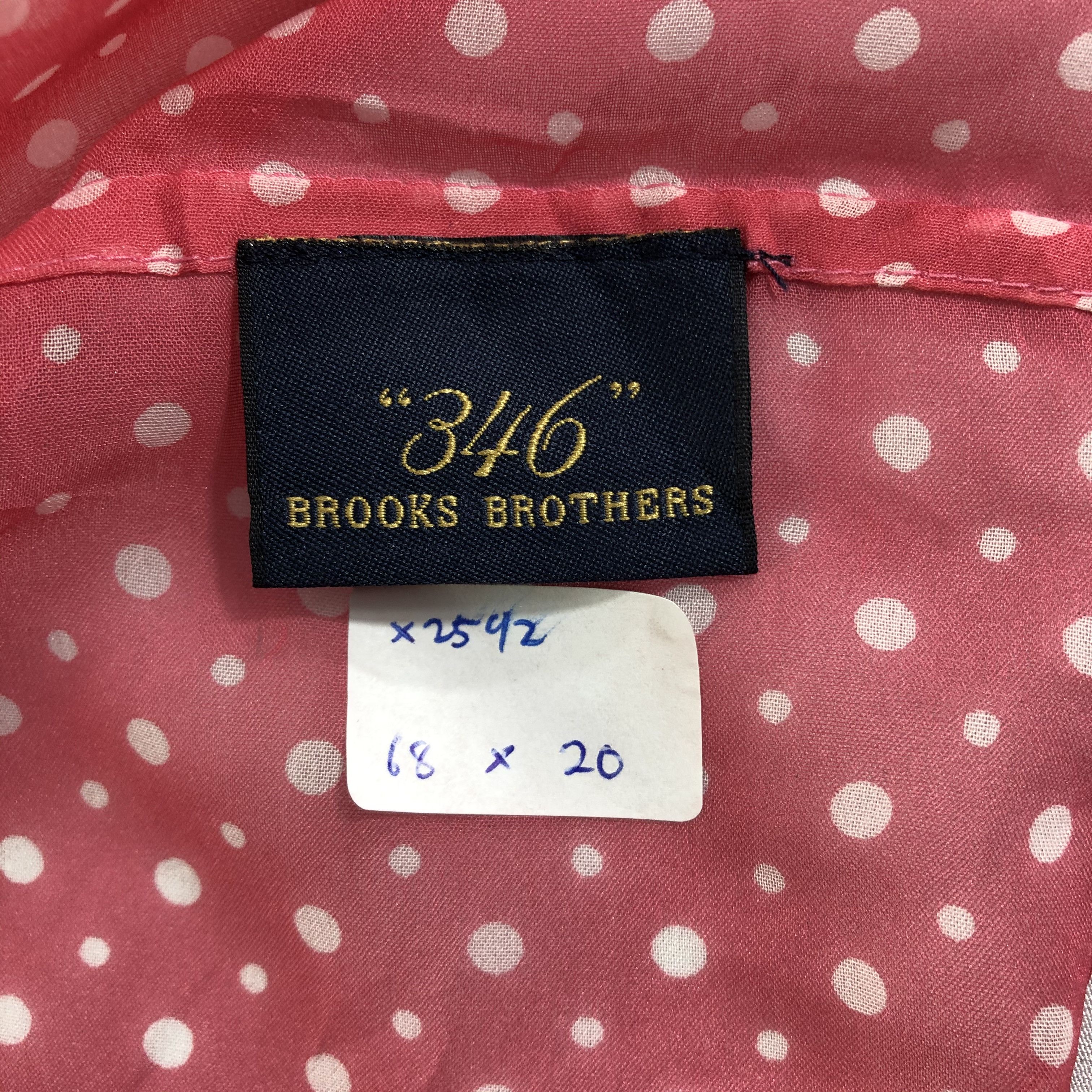 Brooks Brothers × Vintage Vintage 346 Brooks Brothers Silk Scarf Size ONE SIZE - 8 Thumbnail