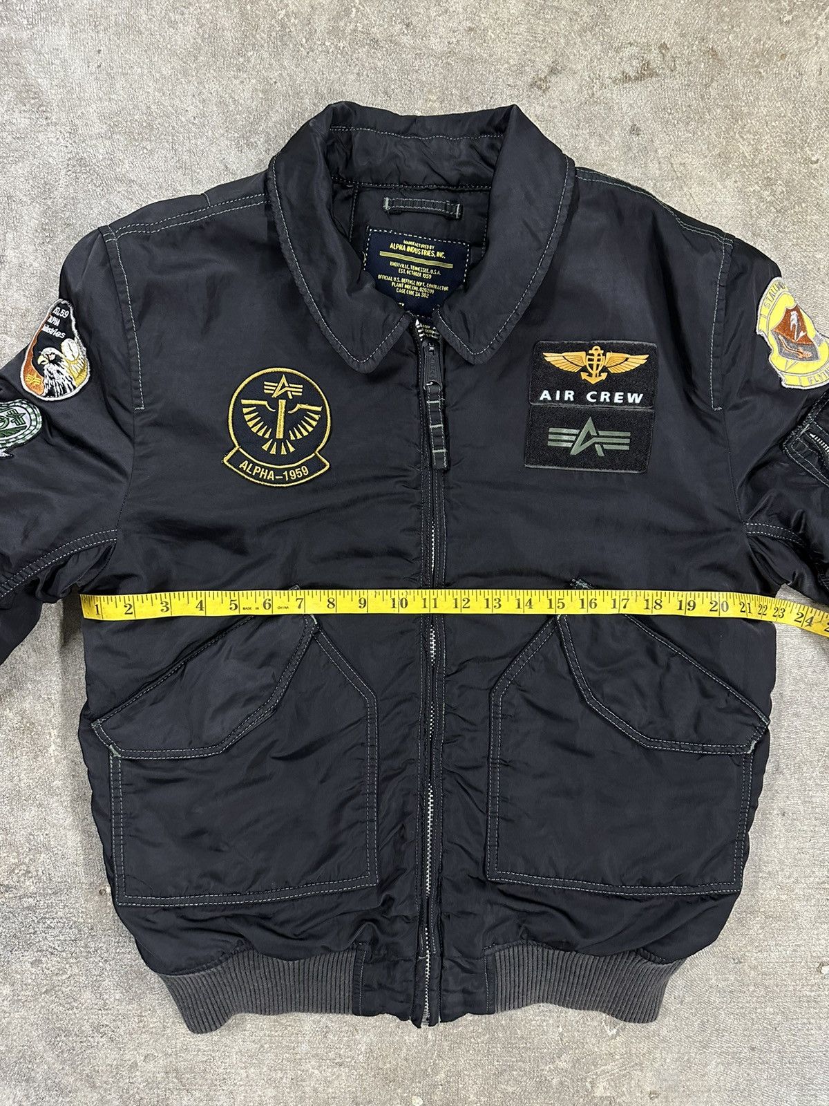Alpha Industries Crazy Y2K Alpha Industries Patches Bomber Zip Up Jacket Size US M / EU 48-50 / 2 - 12 Thumbnail