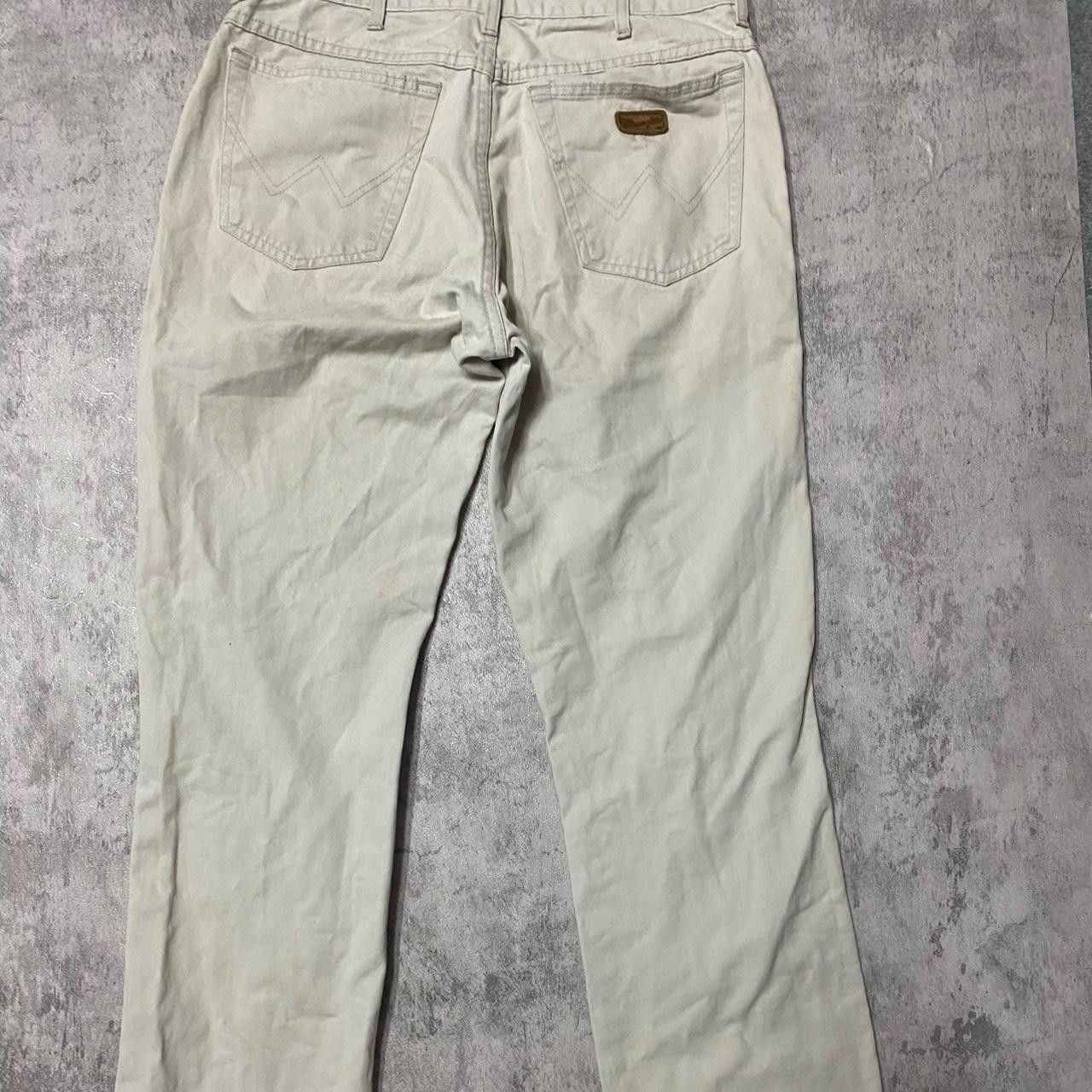 Wrangler Cream Wrangler straight leg jeans jeans Size US 32 / EU 48 - 5 Thumbnail