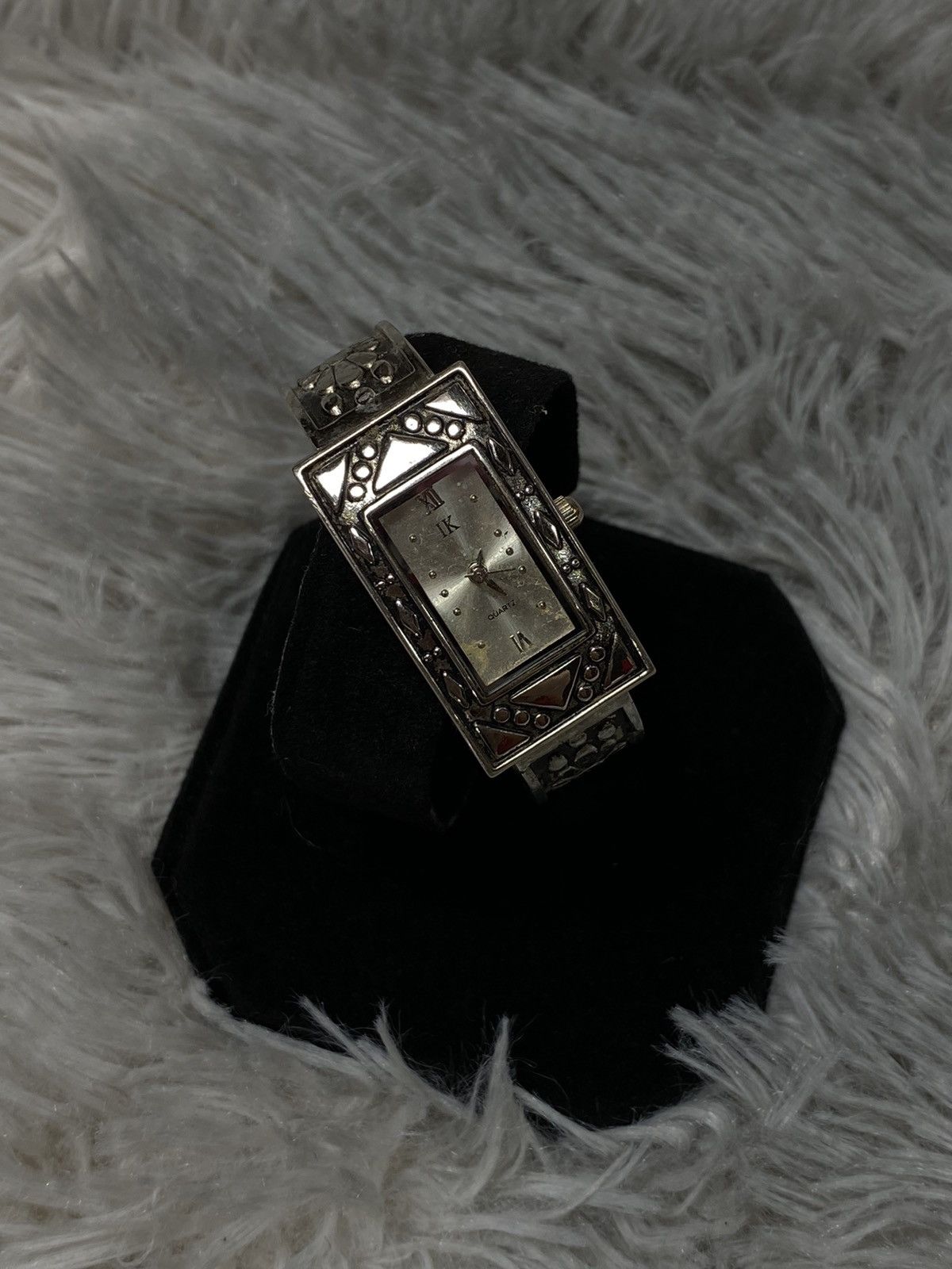 Hysteric Glamour × Japanese Brand ✅Futuristic✅ Silver Floral Bracelet Watch Japanese Brand Size ONE SIZE - 6 Thumbnail