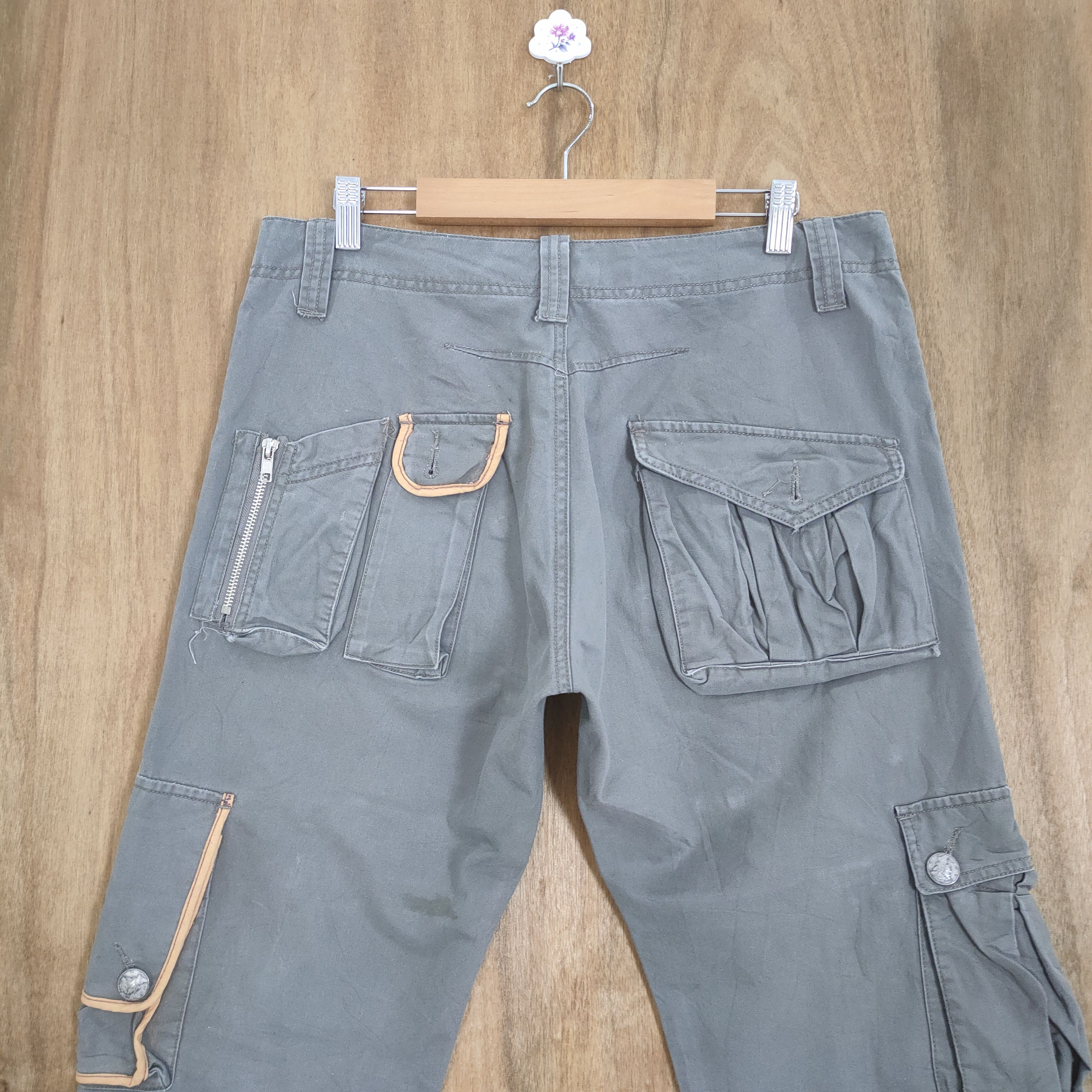 If Six Was Nine 10 POCKET BREATH MINT BONDAGE CARGO PANTS Size US 34 / EU 50 - 8 Thumbnail