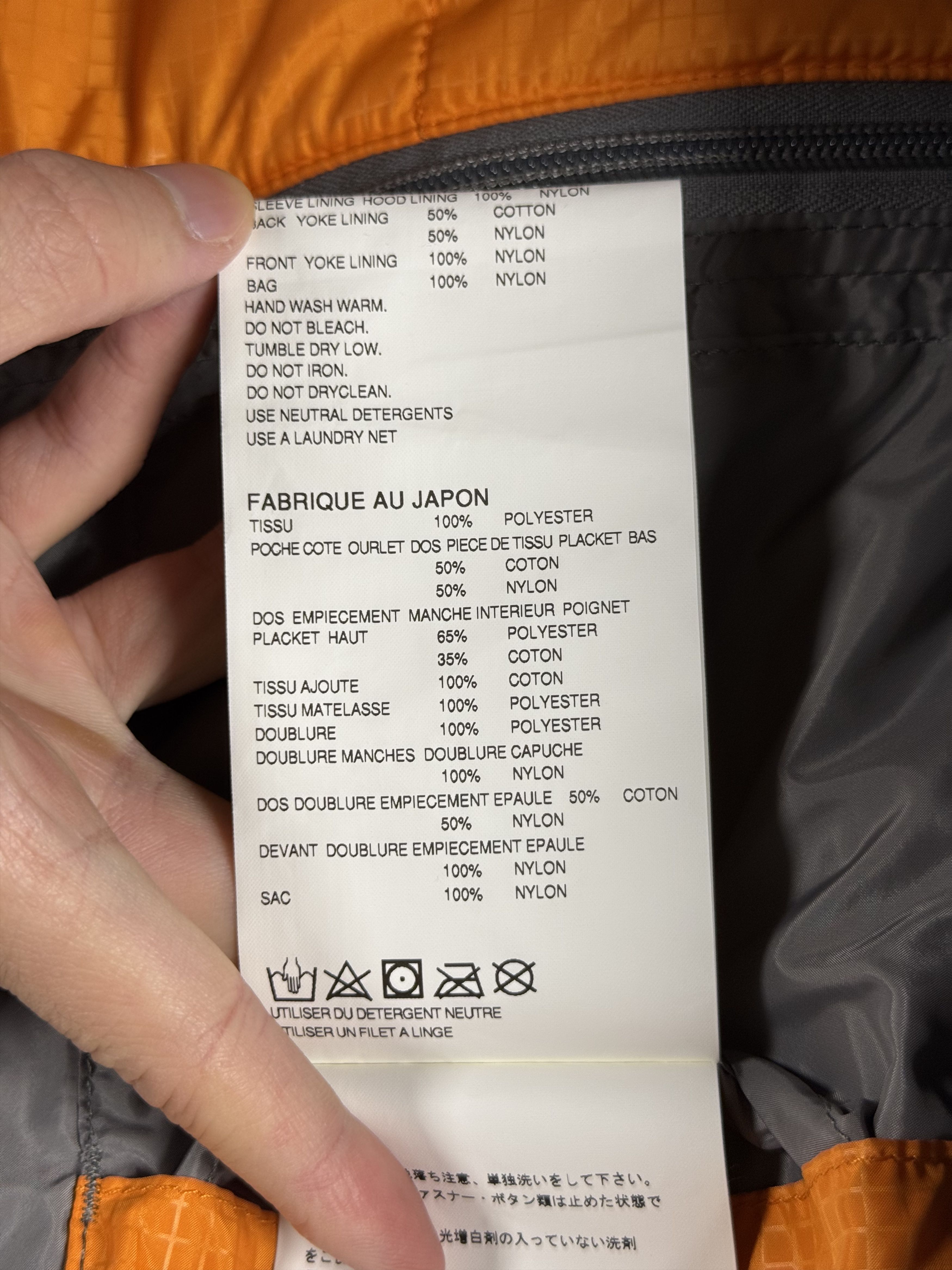 Junya Watanabe × The North Face AW18 Dolomite Sleeping Bag Jacket Orange M Size US M / EU 48-50 / 2 - 10 Thumbnail