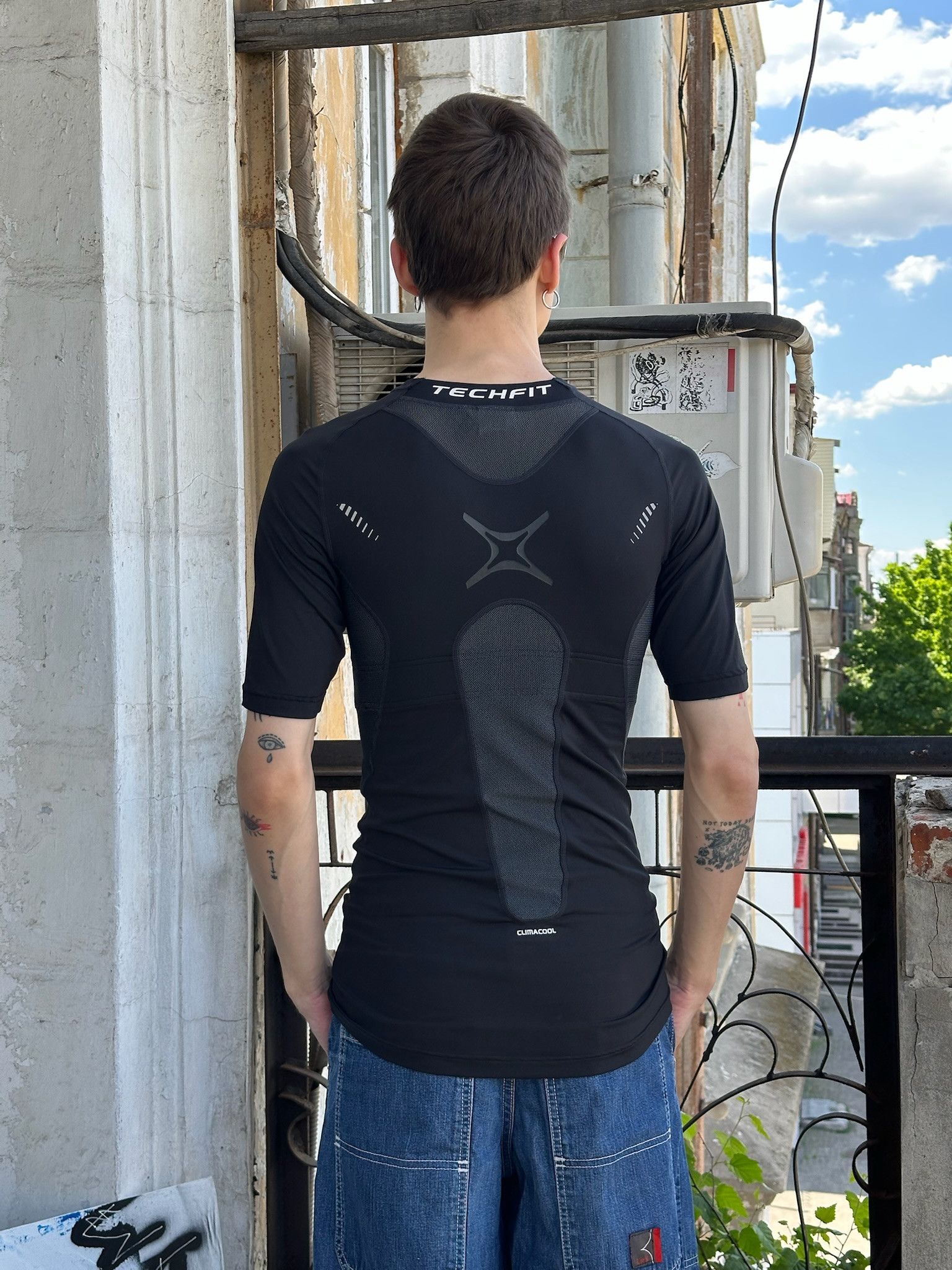 Adidas Adidas Techfit climacool techno rave shirt msbhv style Size US M / EU 48-50 / 2 - 2 Thumbnail