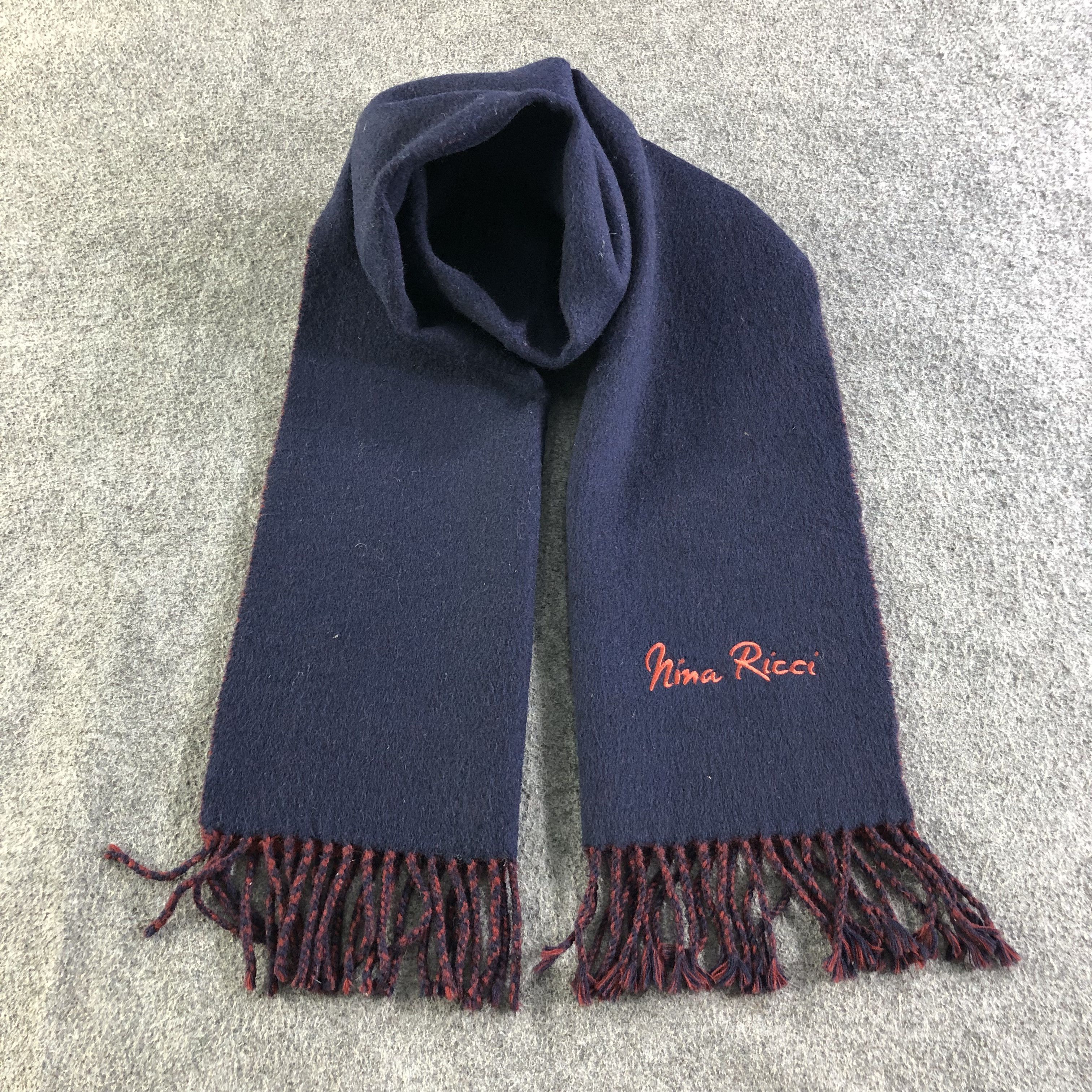 Nina Ricci Nina Ricci Wool Scarf Muffler V1972 Size ONE SIZE - 1 Thumbnail