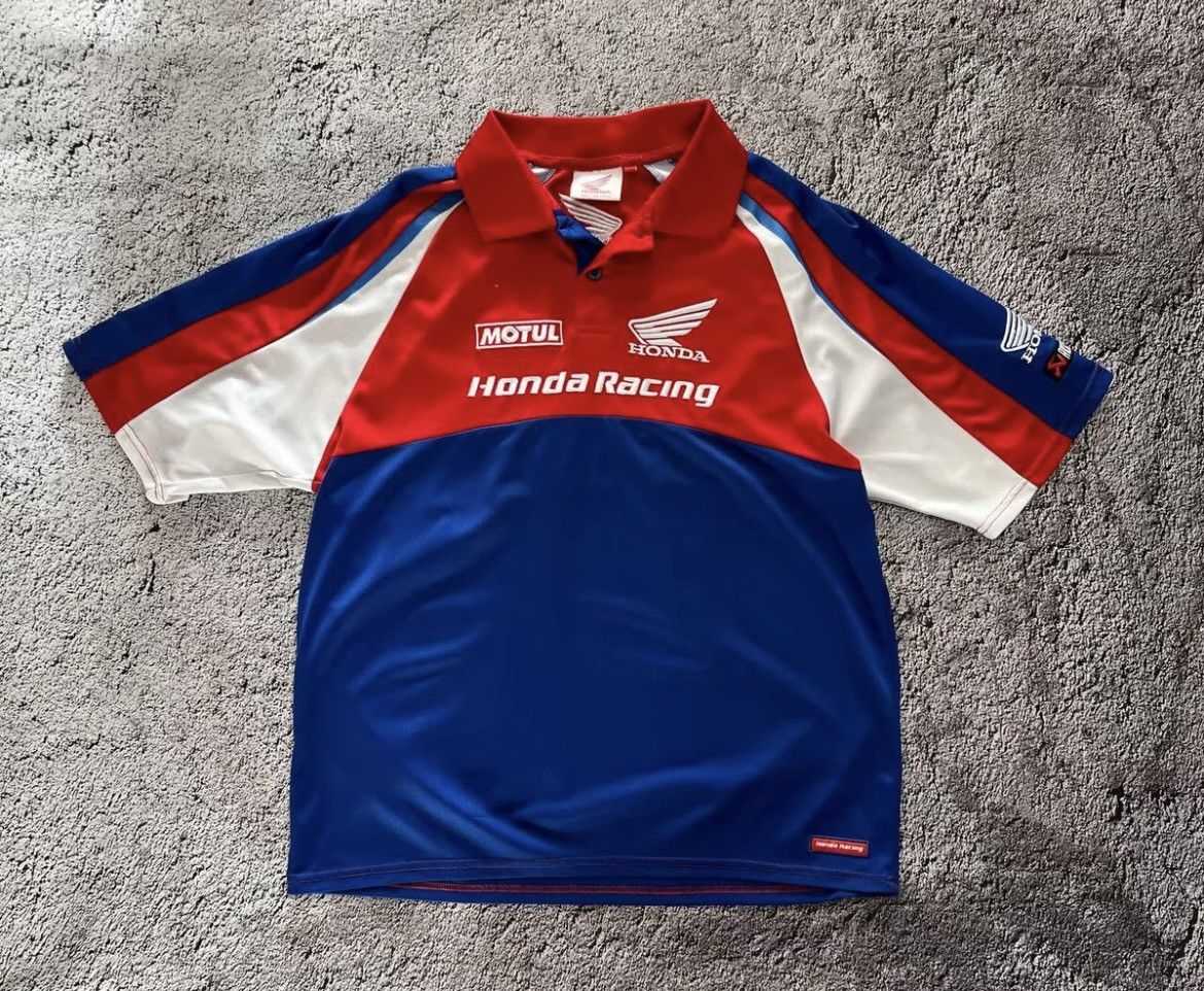 Honda × Vintage Honda Racing Polo Shirt Size XXL Size US XXL / EU 58 / 5 - 1 Thumbnail